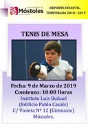 Folleto Tenis de Mesa 2018-2019