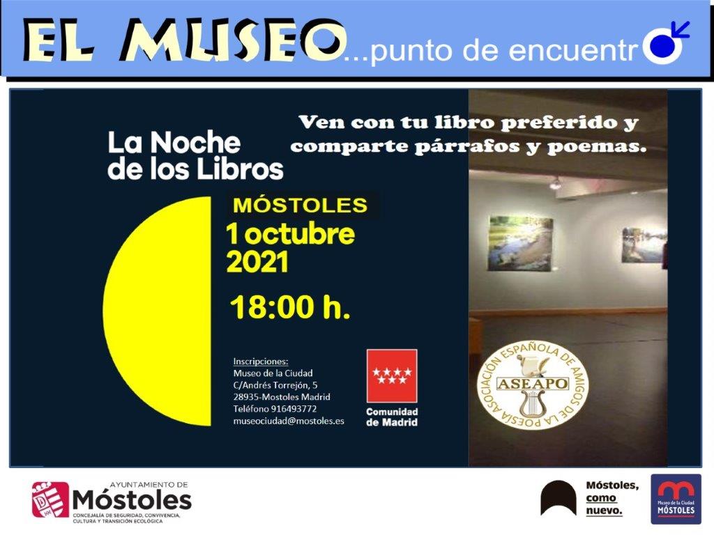 Cartel noche de los libros