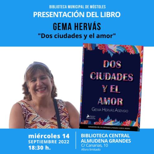 Presentación del libro "Dos ciudades y el amor" de Gema Hervás Asensio