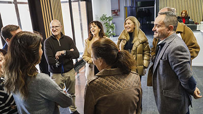 destacada visita del IES Benjamín Rúa