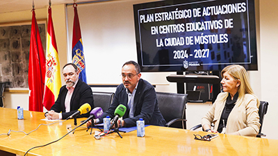 destacada El alcalde presenta el Plan estratégico en centros educativos de Móstoles