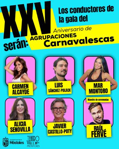 Conductores Gala Concurso Agrupaciones Carnavalescas