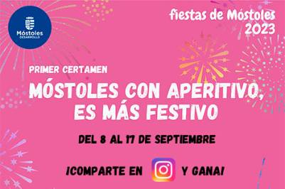 destacada Cartel Móstoles con aperitivo es más festivo