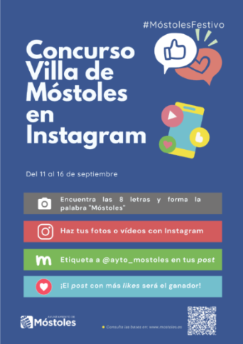 Cartel Concurso Villa de Móstoles en Instagram