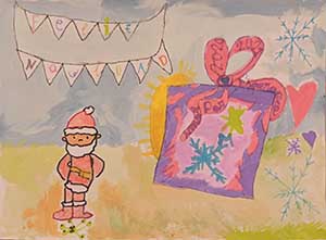 Dibujo Navidad Sofía 6 años peq