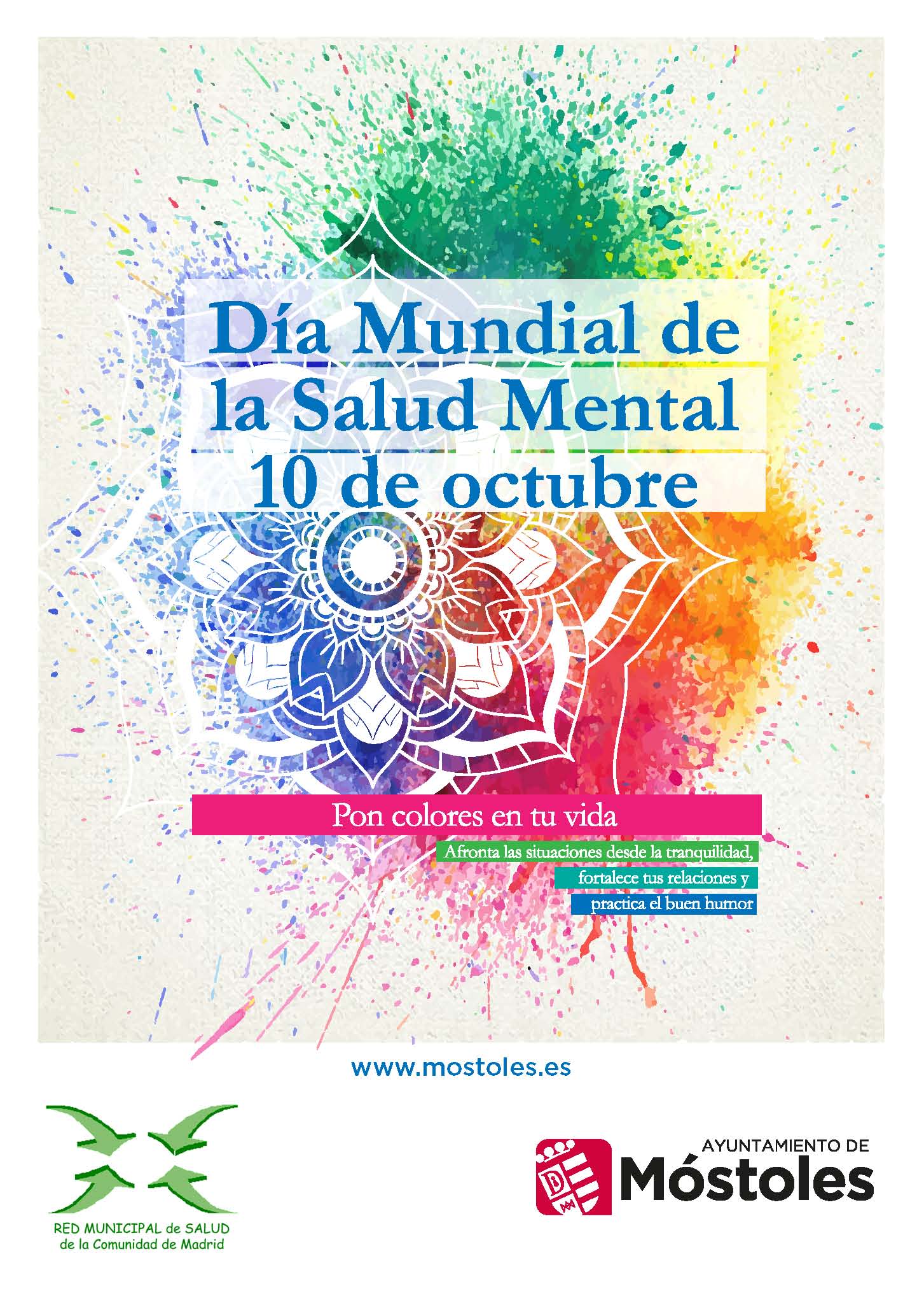 Cartel grande día mundial de la salud mental
