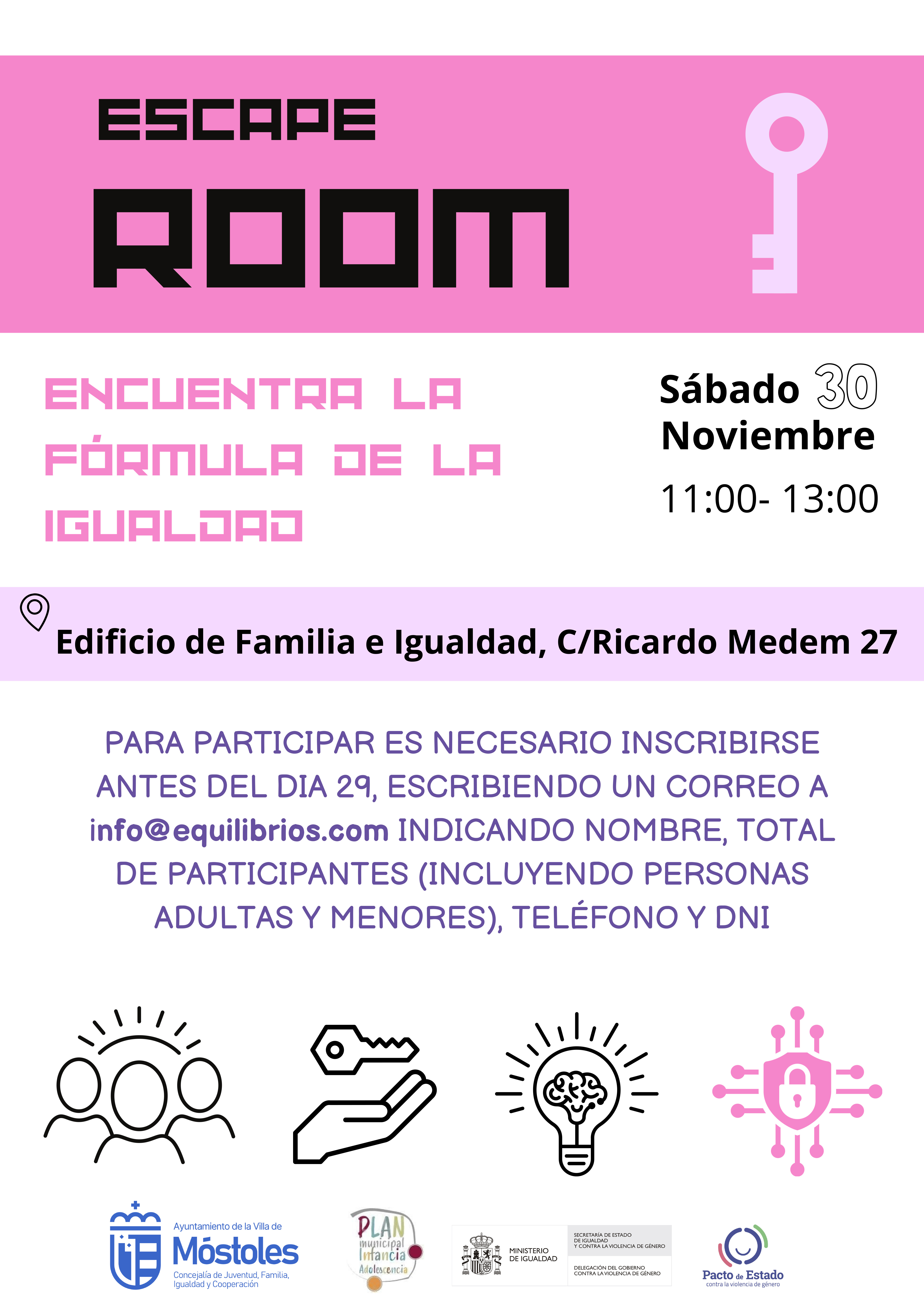 ESCAPE ROOM - Encuentra la Fórmula de la Igualdad p