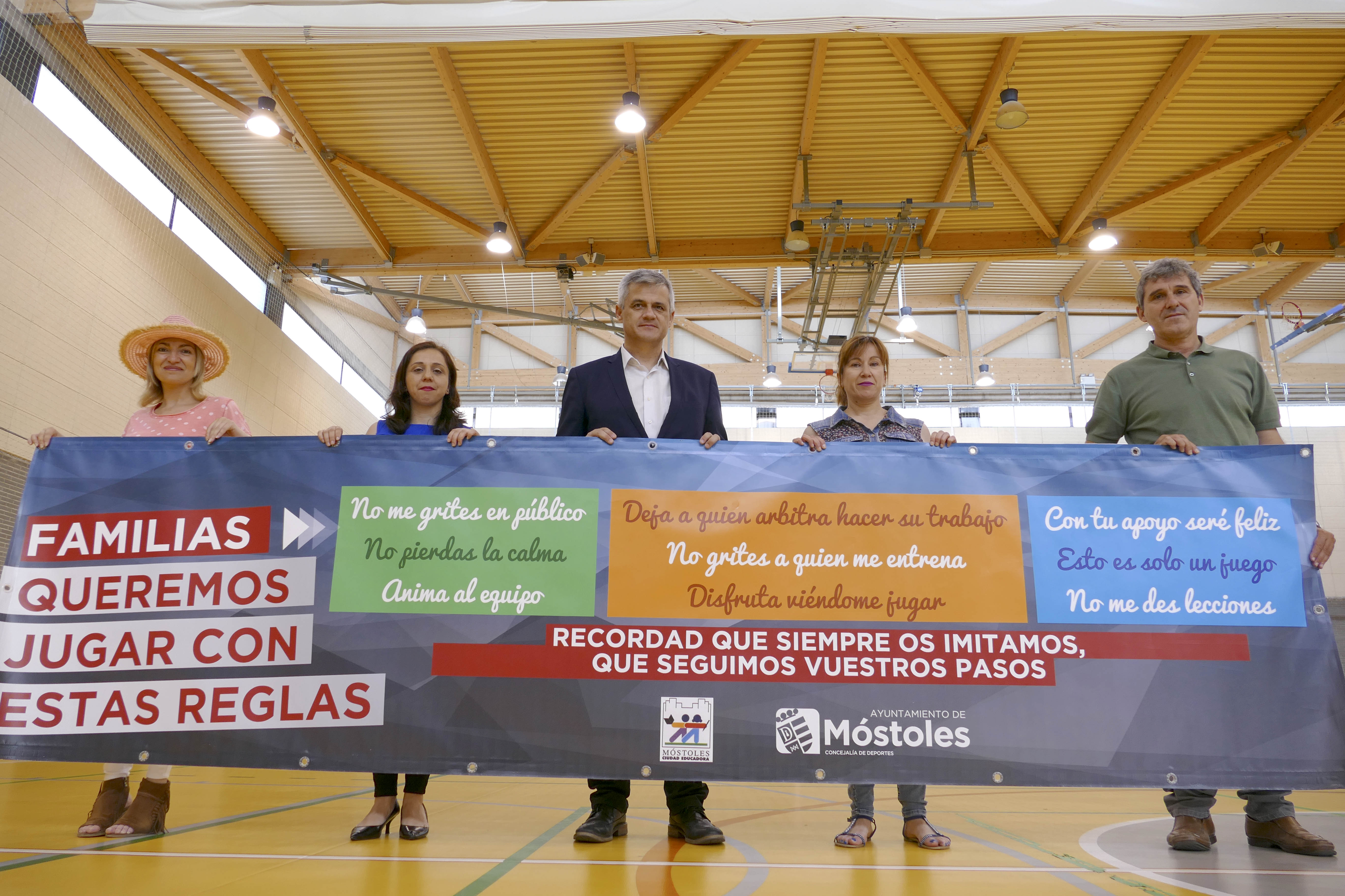 Pancarta contra la violencia en el deporte 1