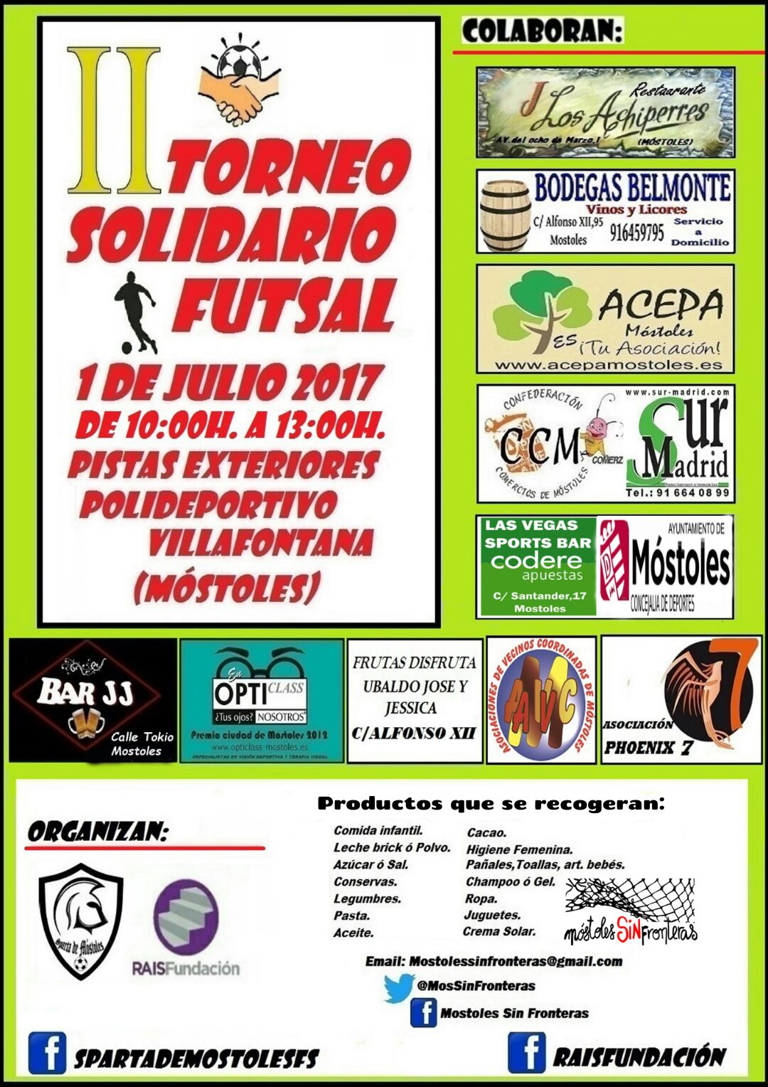 II Torneo solidario de futbol sala