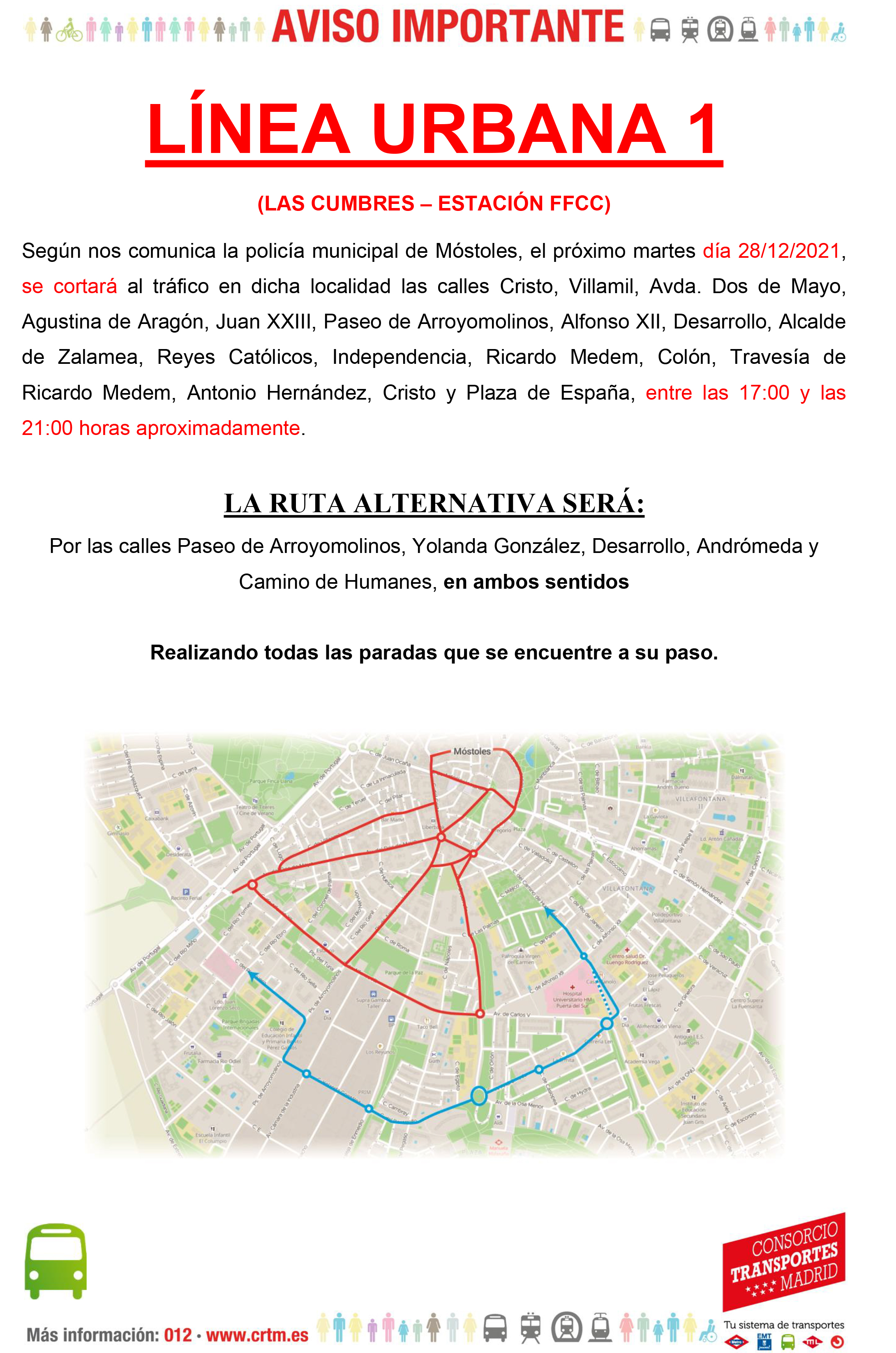 CARRERA SAN SILVESTRE Linea urbana 1