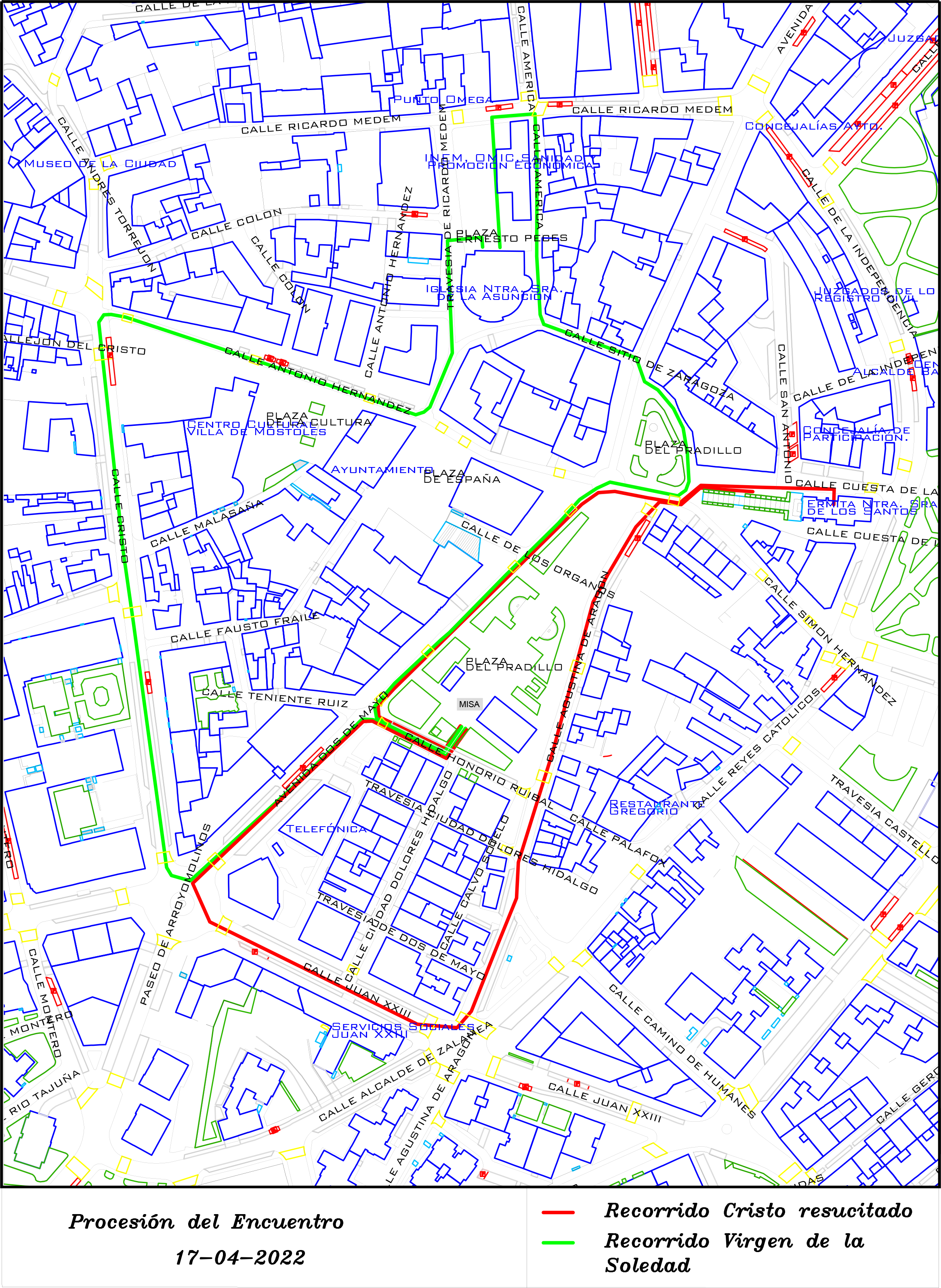 17 abril 2022 - Recorrido Procesión del Encuentro