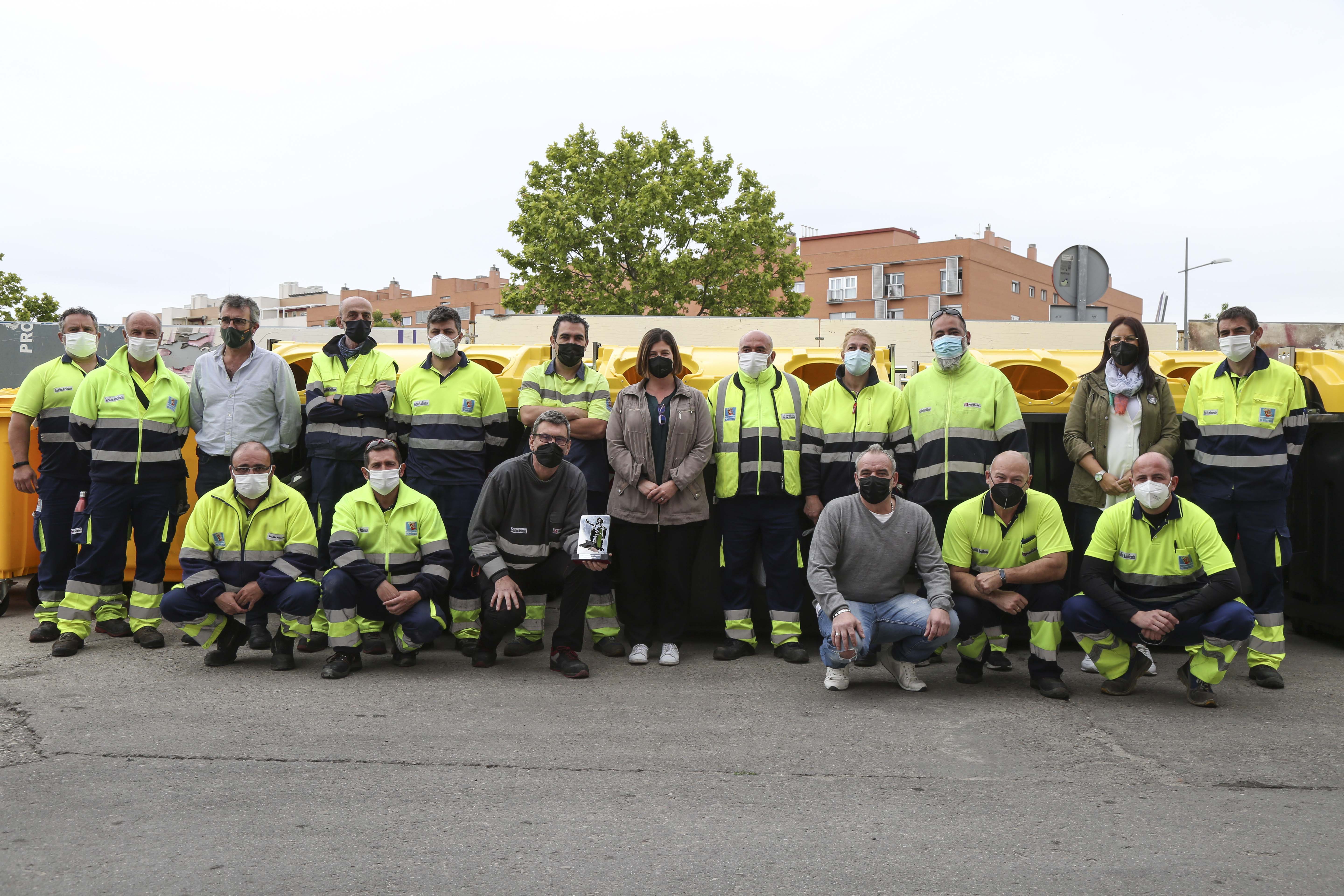 Visita al personal de limpieza viariaP