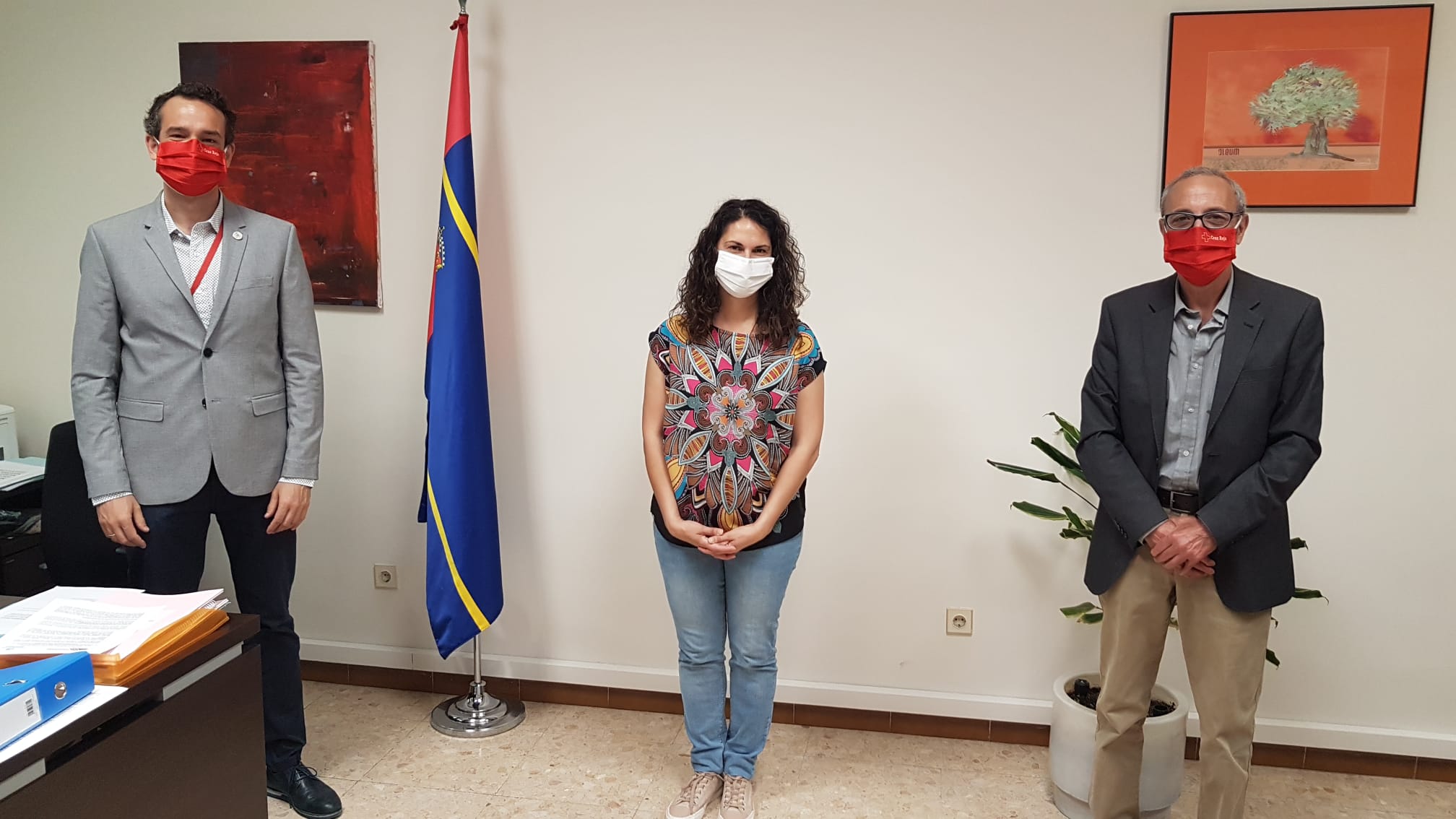 Primera reunión de la nueva Concejala de Derechos Sociales y Mayores con Cruz Rojap