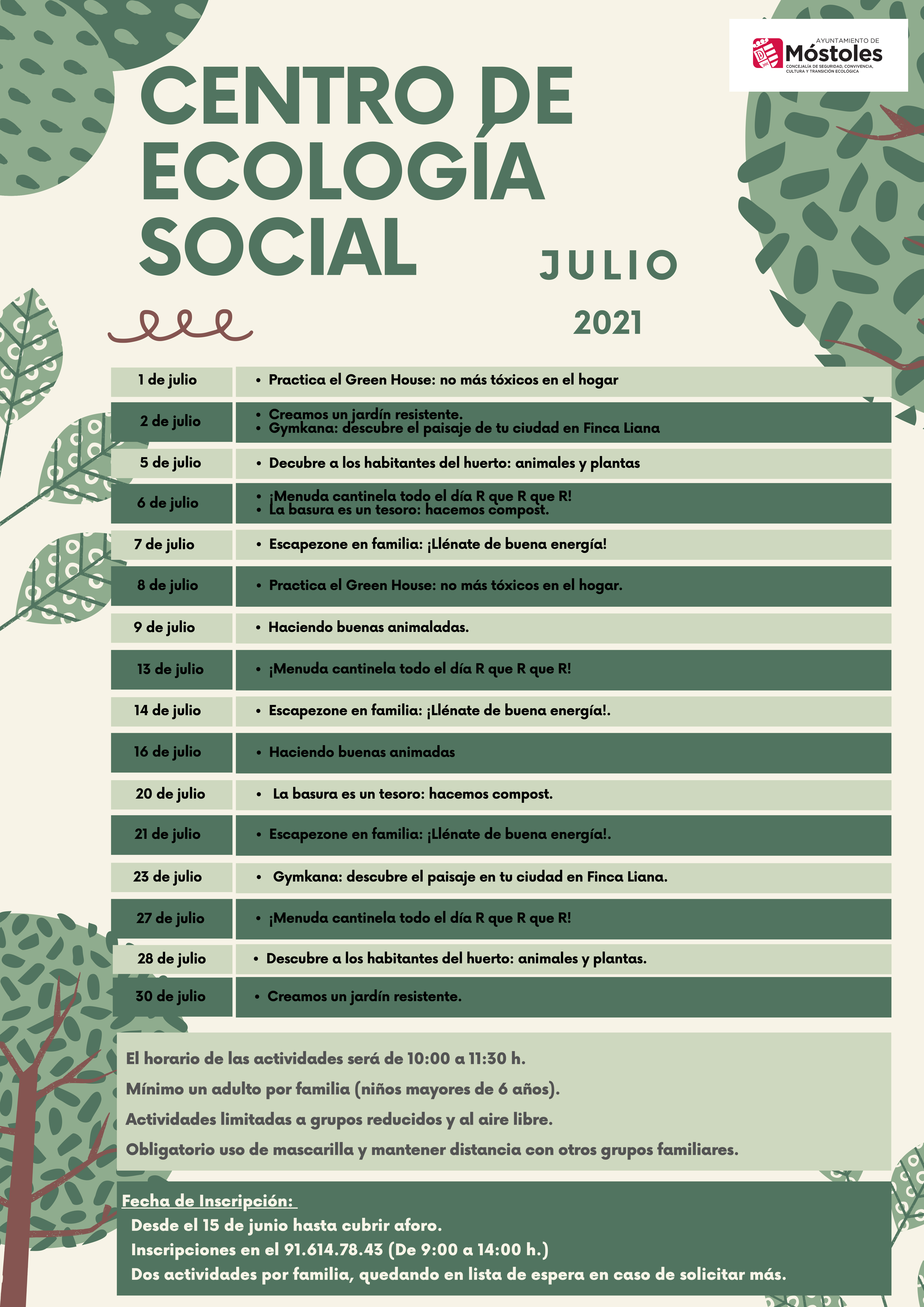 Centro de Ecología Social - Talleres de Julio