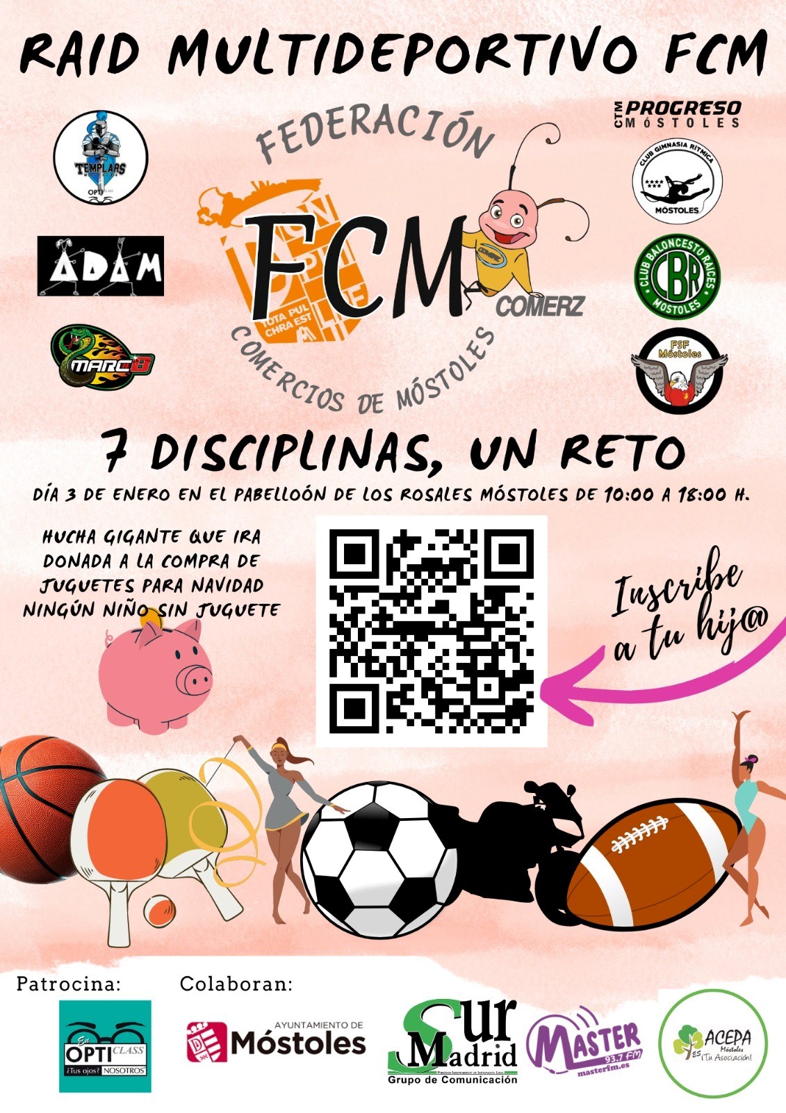 Cartel Raid Multideportivo p