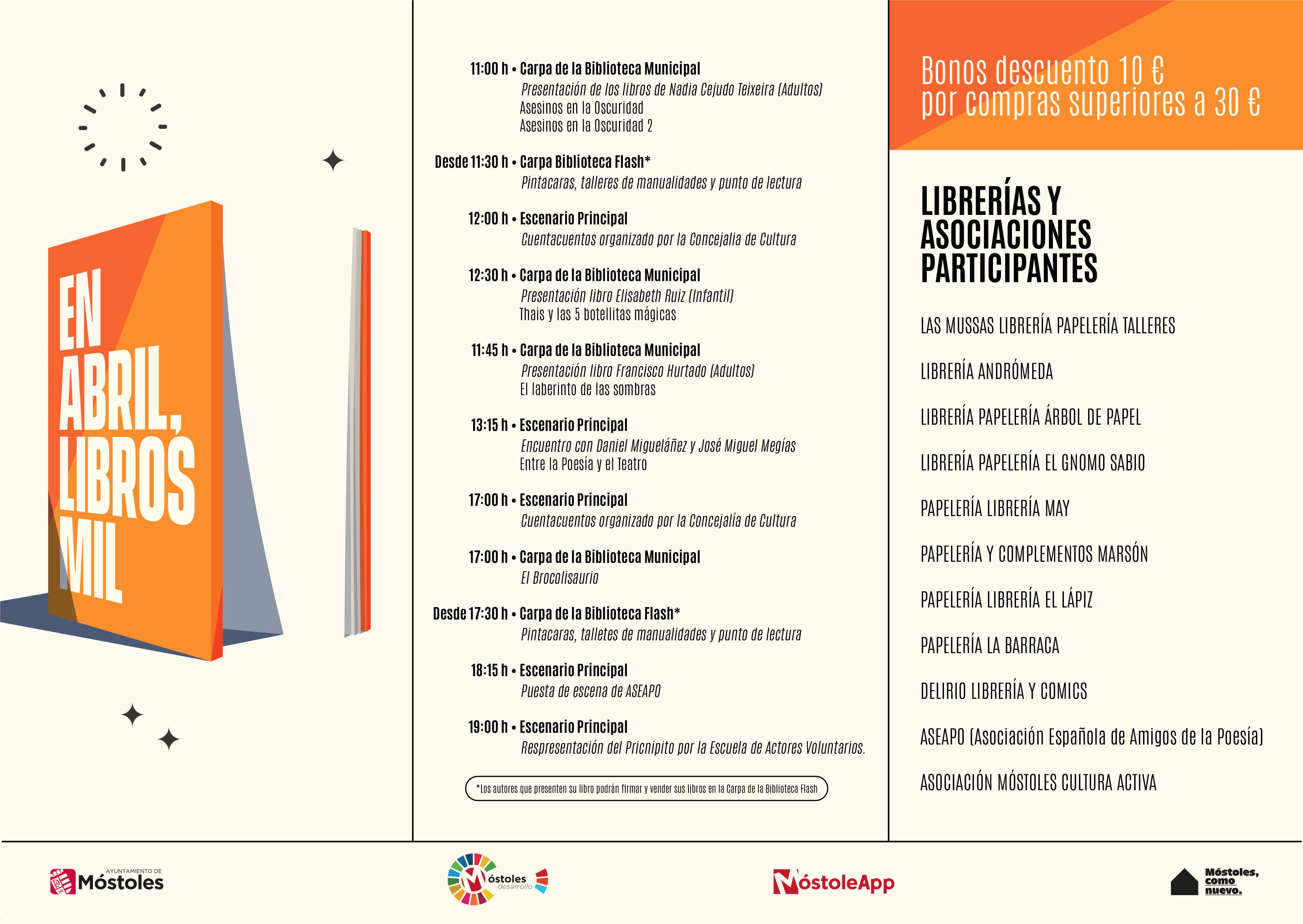 Programación Jornada del Libro “En abril, libros mil”