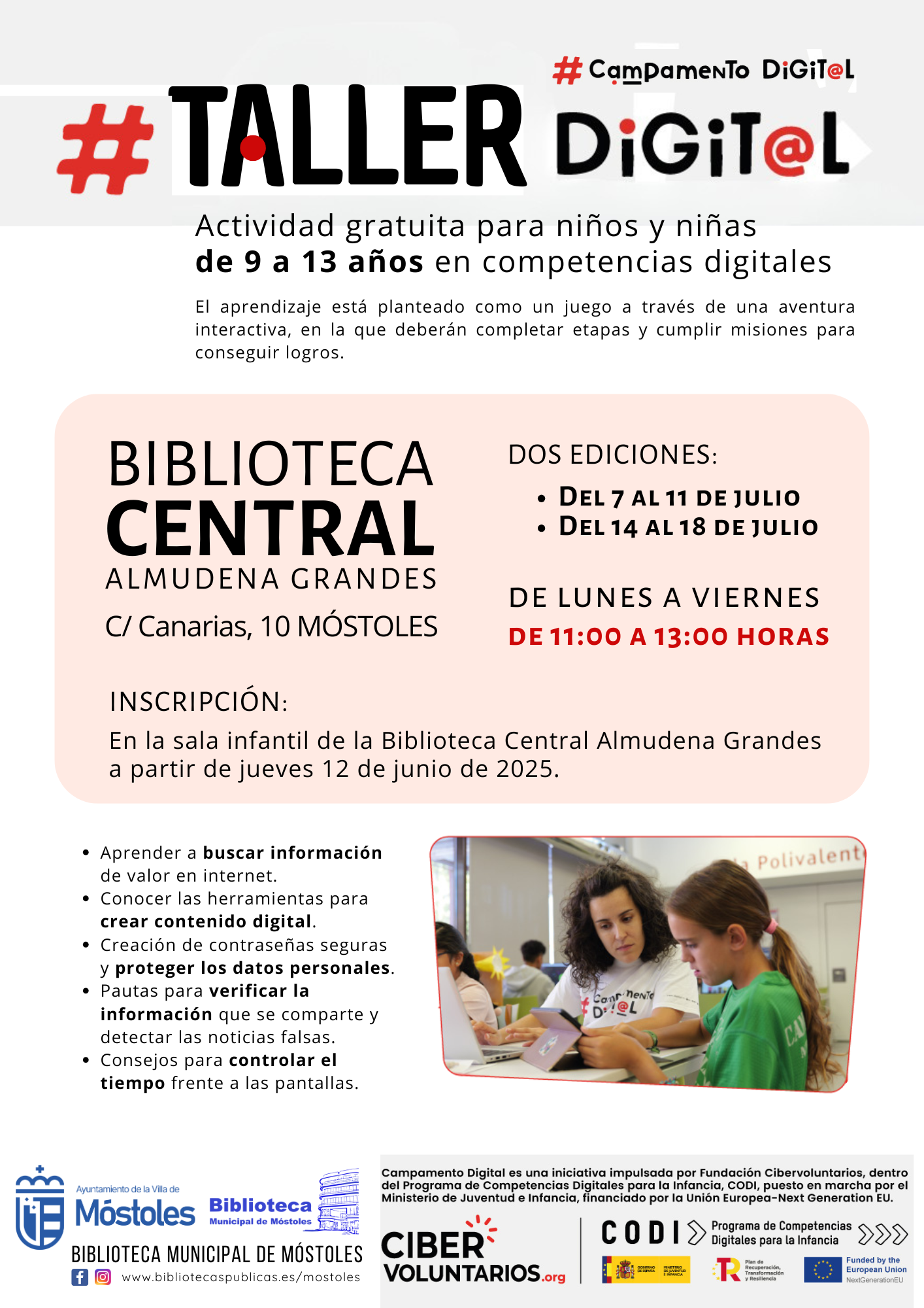 Talleres tecnológicos Cibervoluntarios