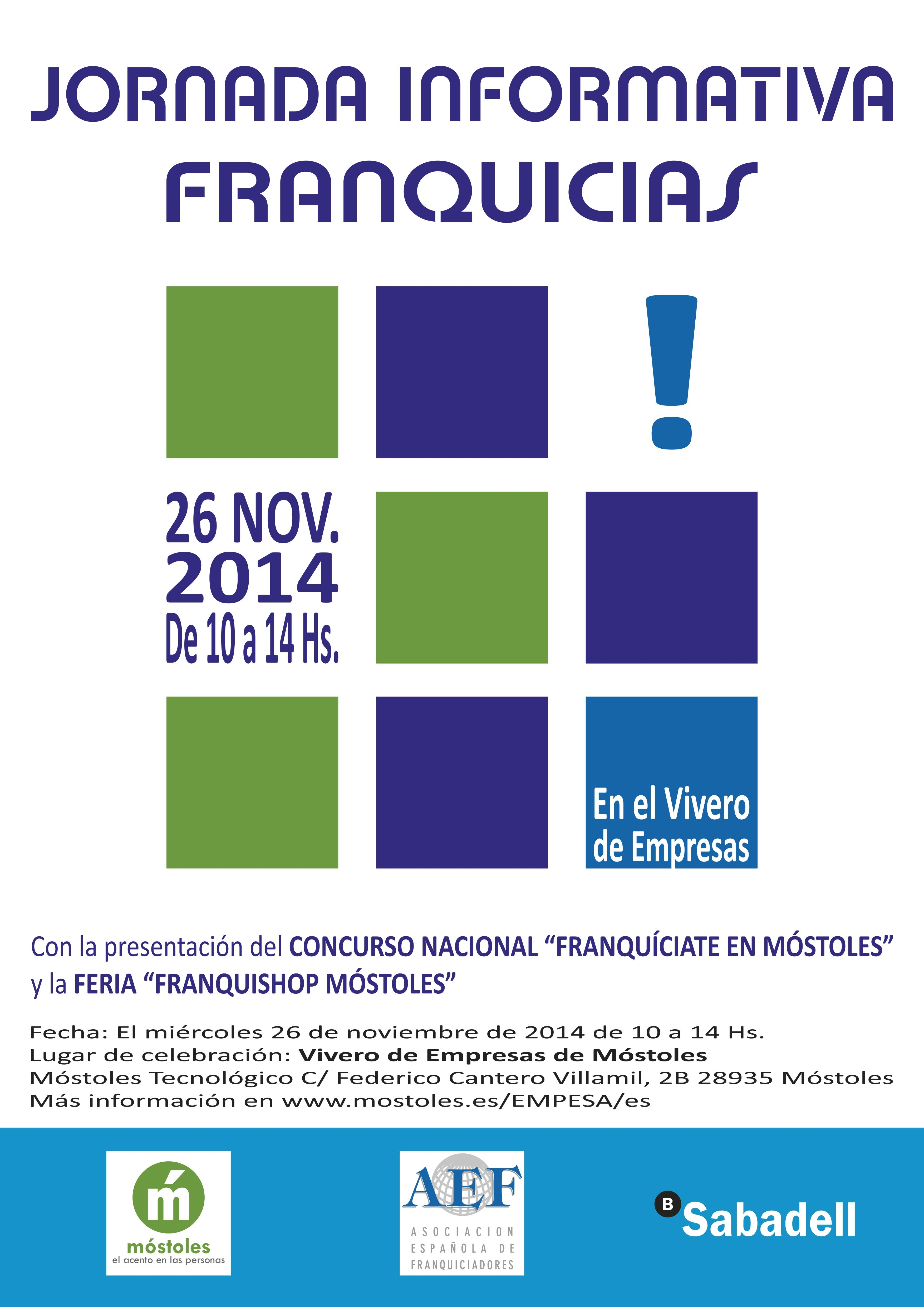 Cartel Jornada Info Franquicias 26-Nov