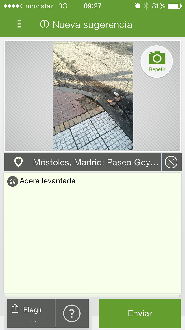 Captura Aplicación Móvil Incidencias 003