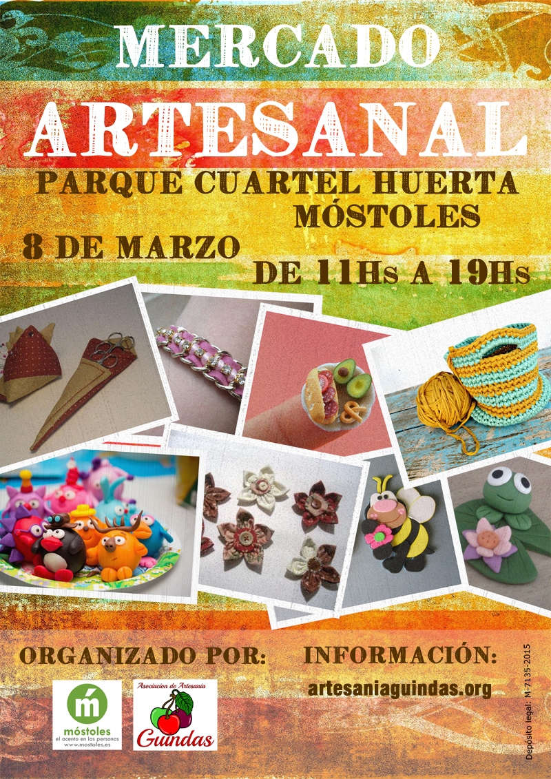 Cartel Mercado Artesanal 8 Marzo