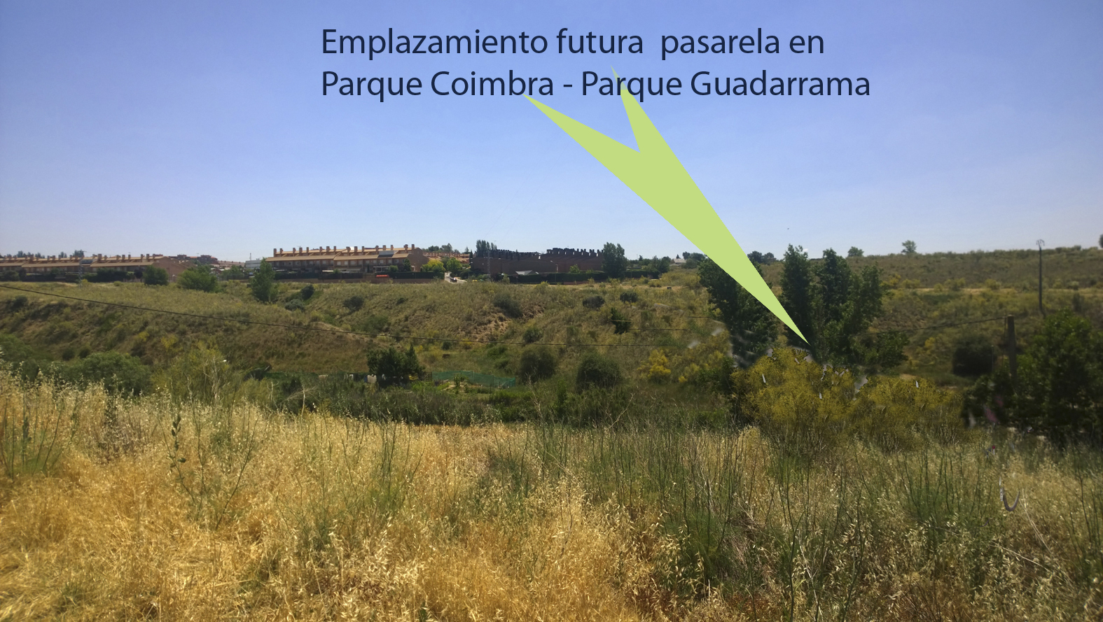 Situación PASARELA Parque Coimbra - Guadarrama