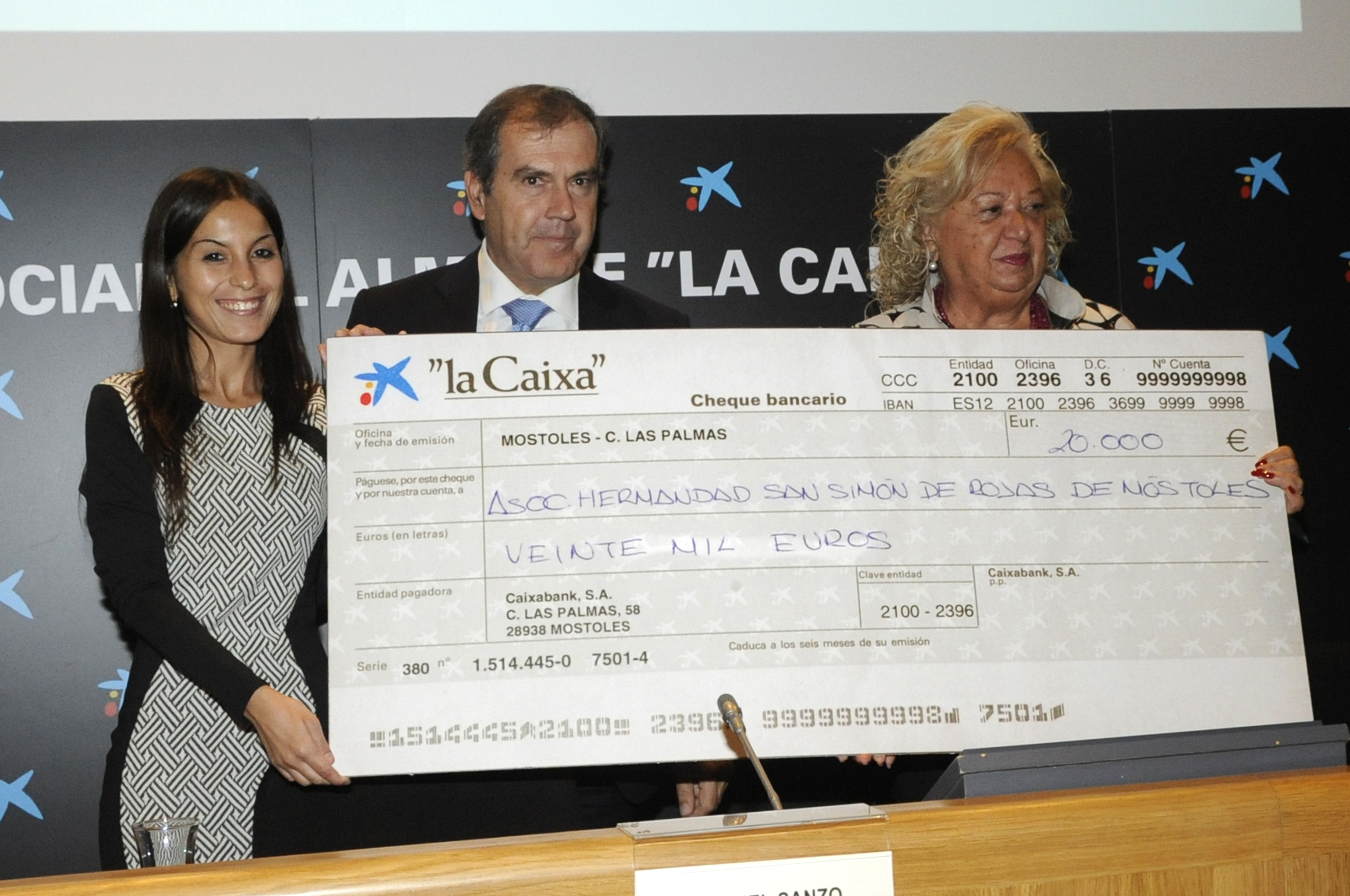 Cheque para San Simon de Rojas 1