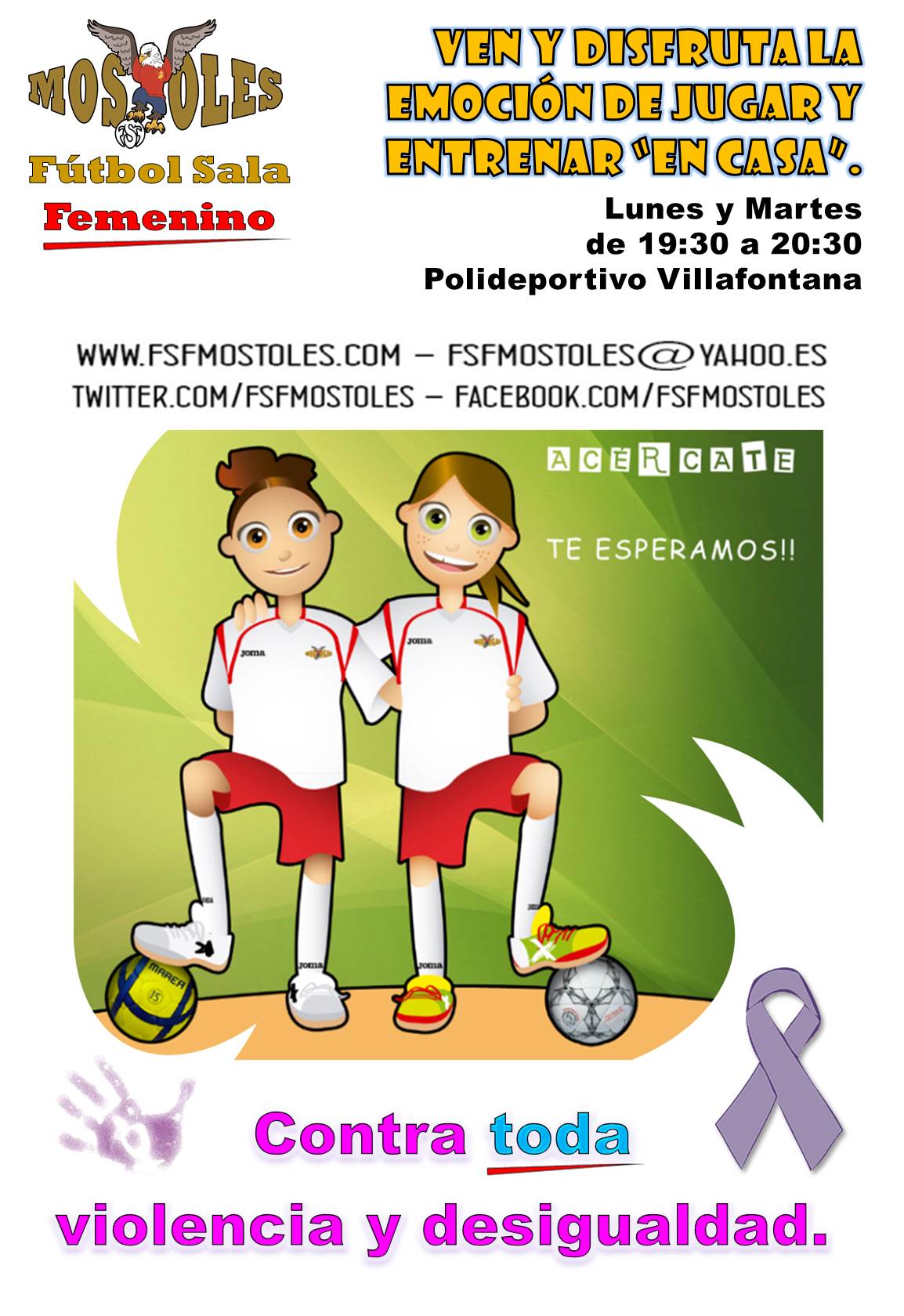 Entrena, juega y disfruta con el FSF Femenino Móstoles