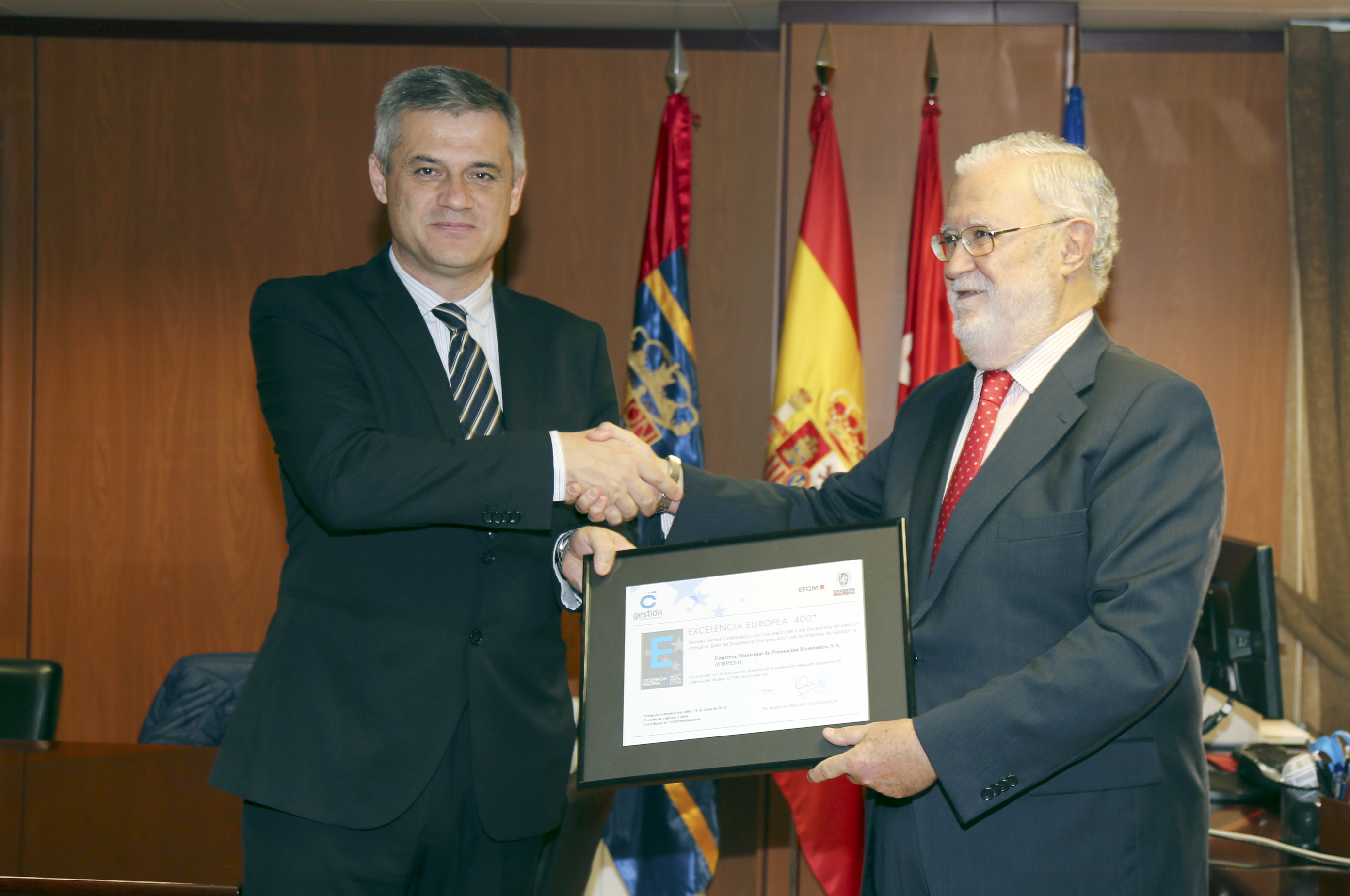 25 Enero 2016 Sello excelencia Europea EMPESA 1