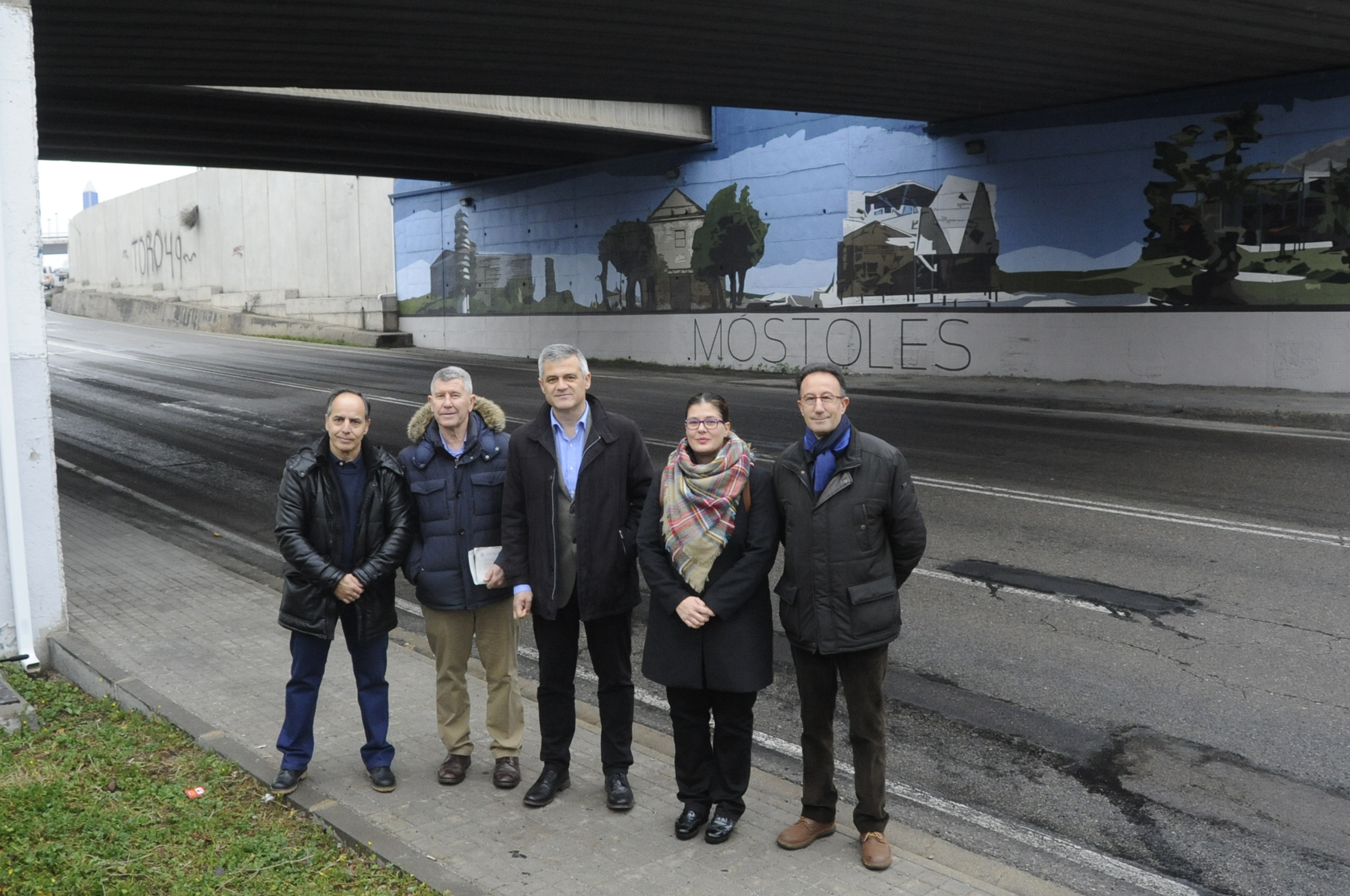 Visita mural entrada Móstoles