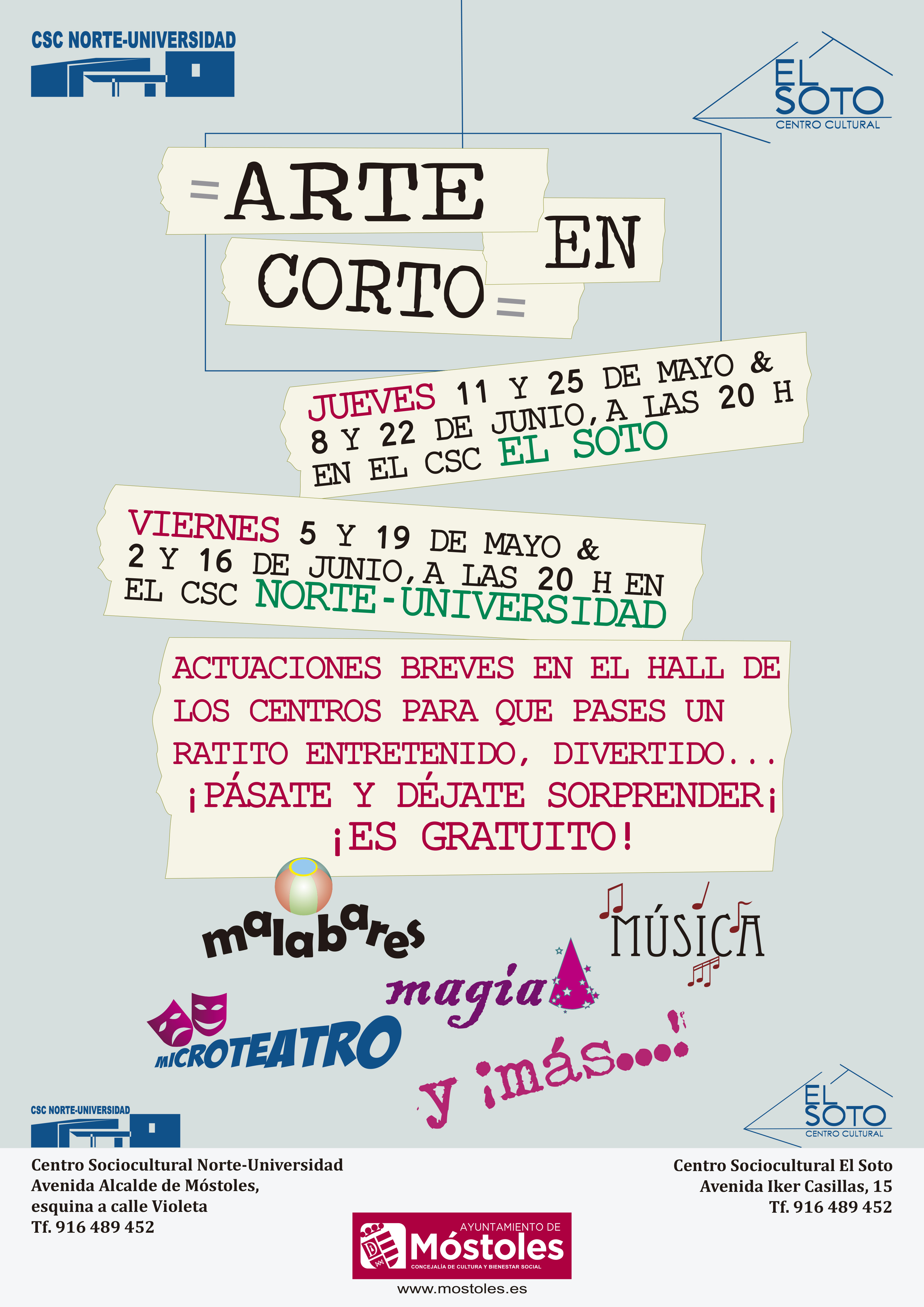 CARTEL ARTE EN CORTO