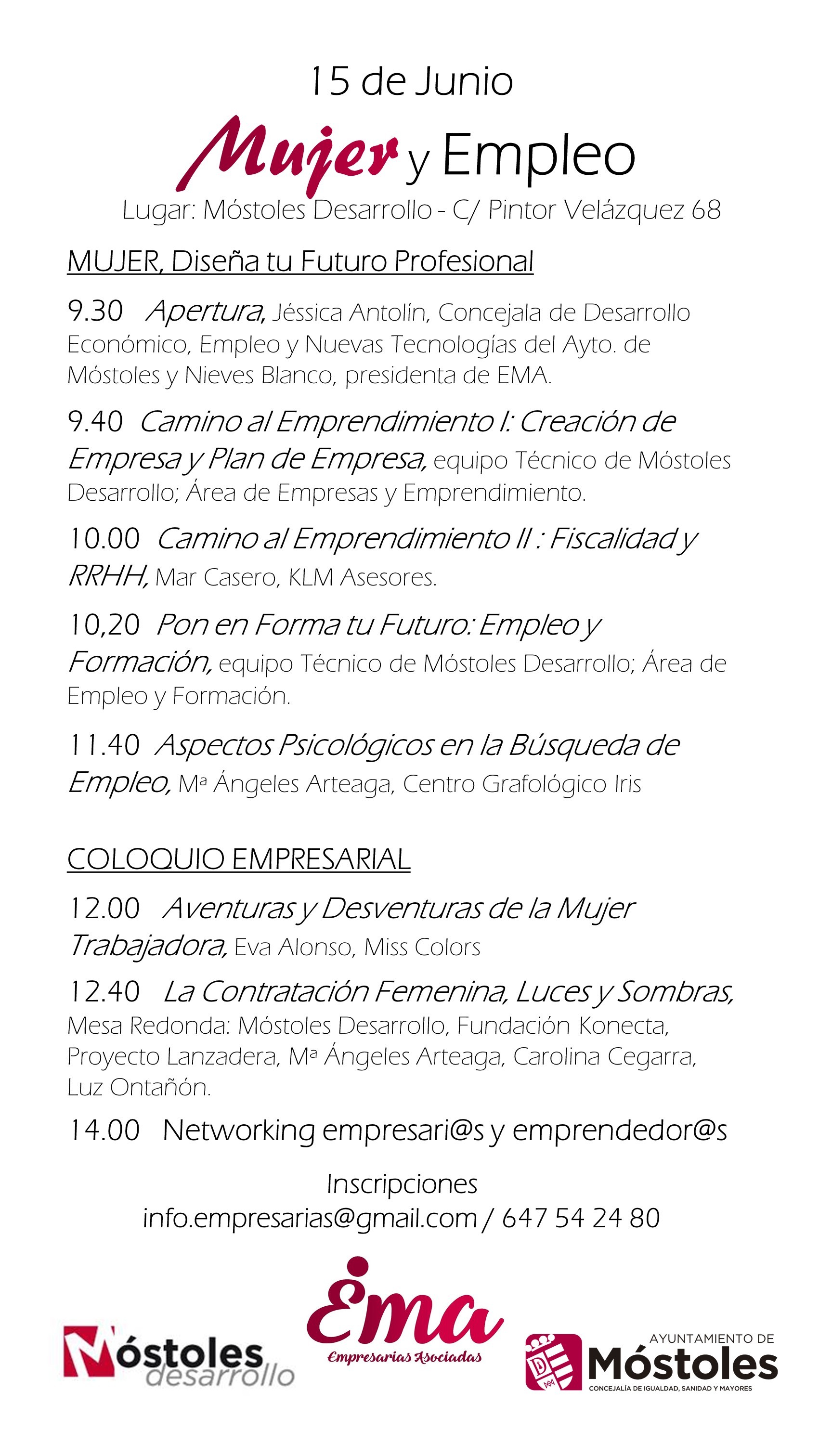 Cartel MUJER Y EMPLEO