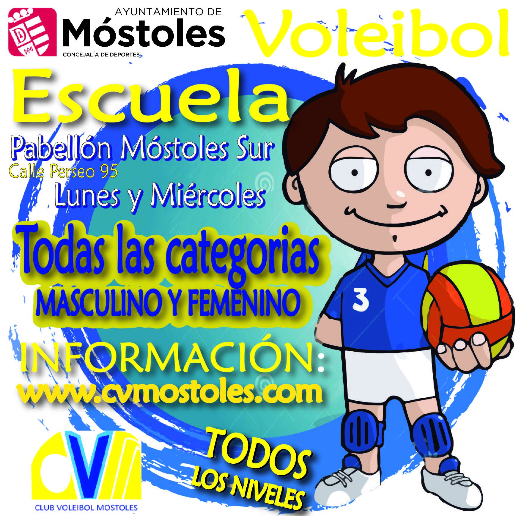 escuelas del Club Voleibol Móstoles