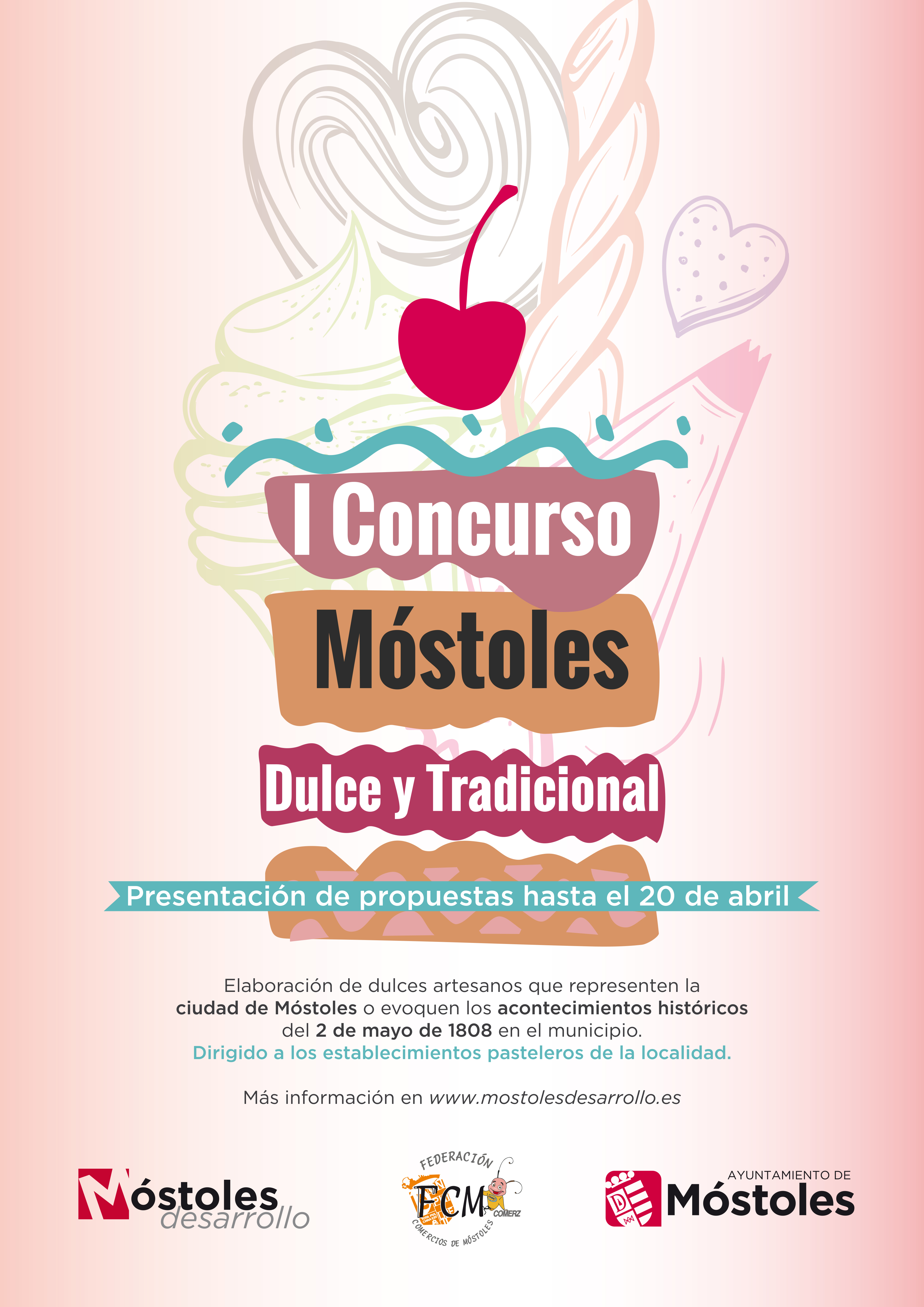 Cartel I Concurso Móstoles Dulce y Tradicional A3 presentacion propuestas