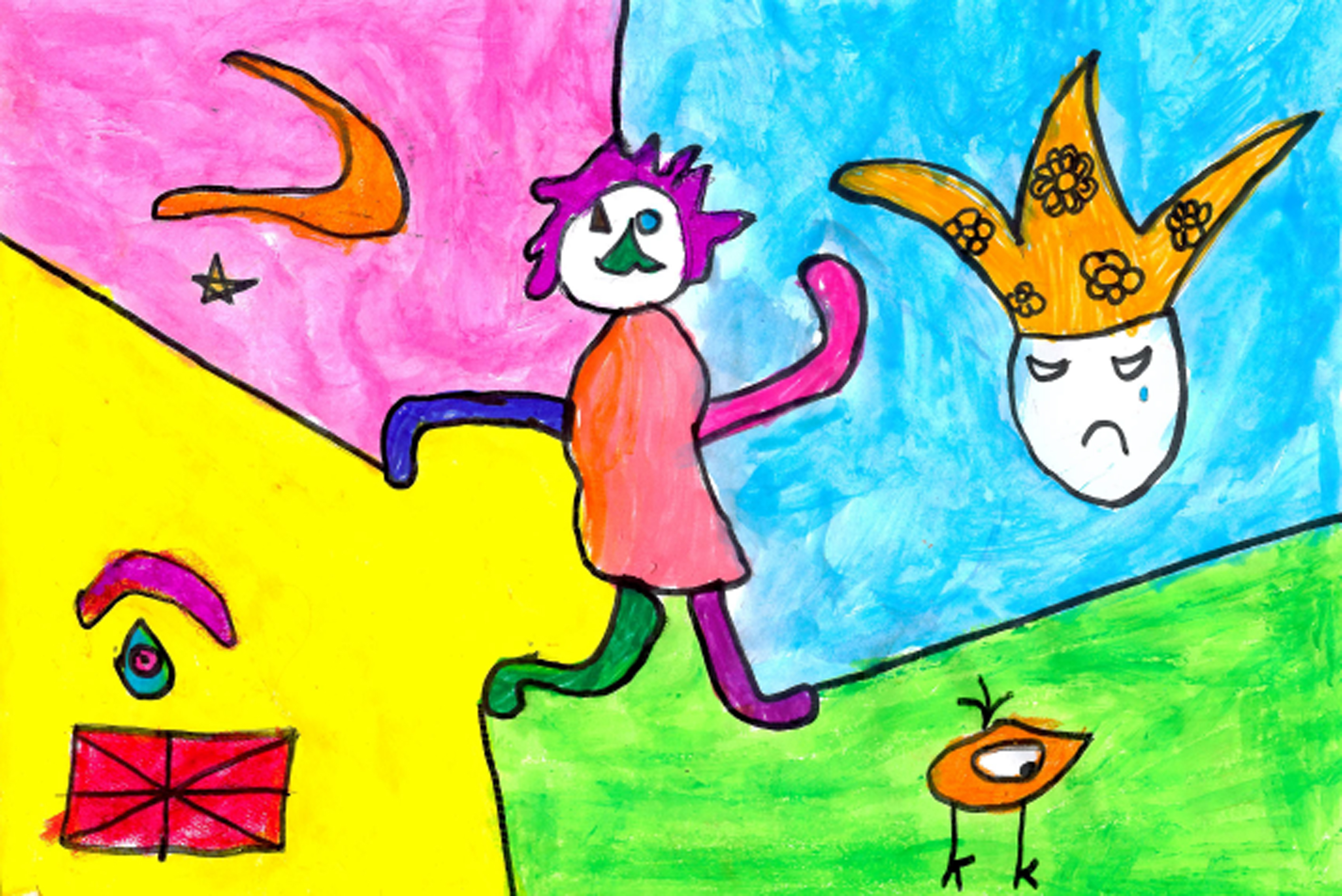 Dibujo ganador de la XXII Muestra de Teatro Escolar de Móstoles 2018