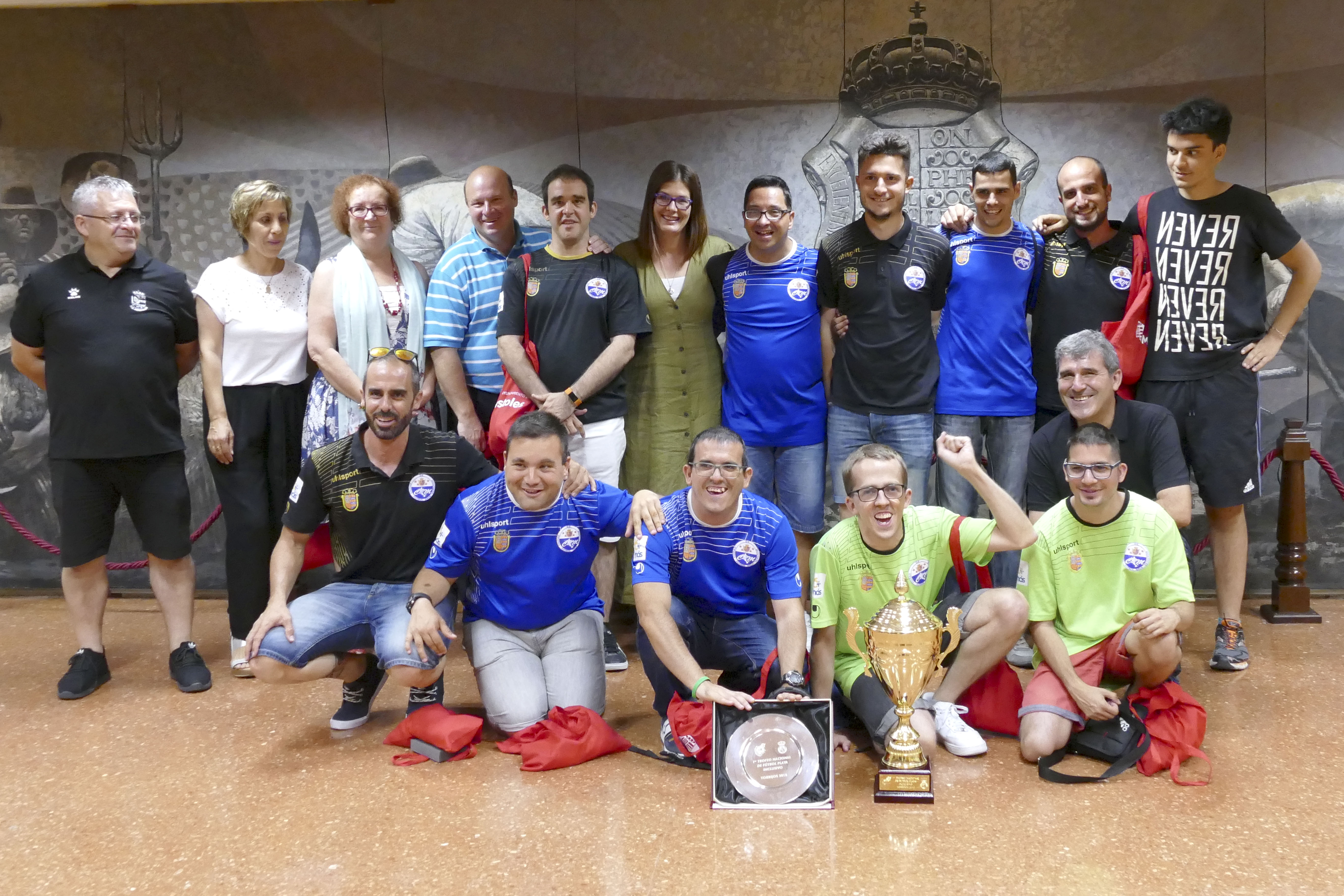 Recepción al Futbol sala Grupo AMÁS 1
