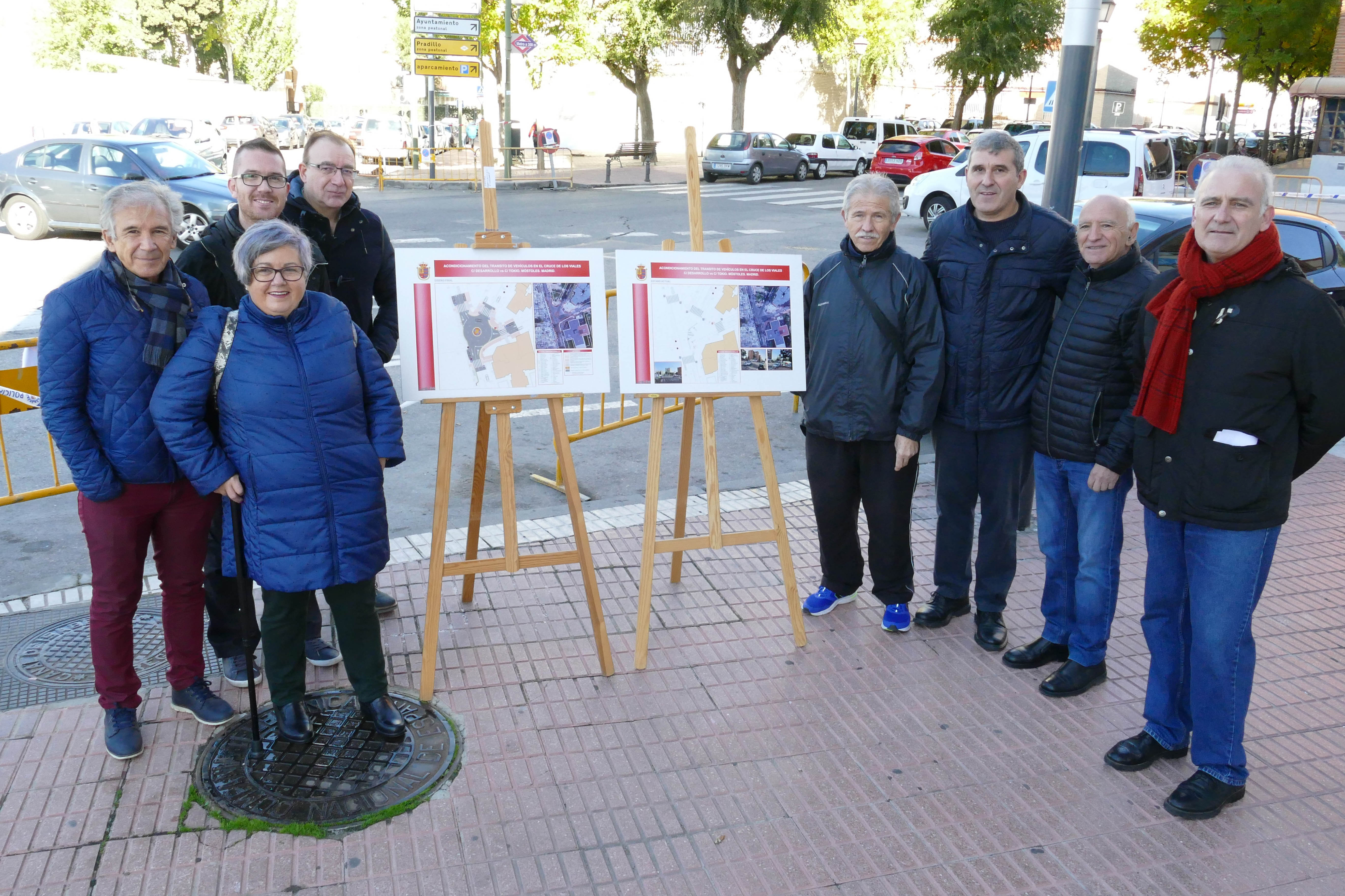 visita obras rotonda calle Tokio 1