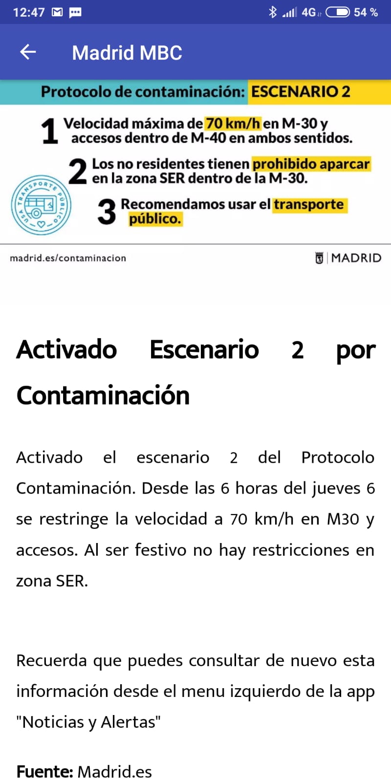 escenario 1 del Protocolo de Contaminación