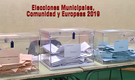 Imagen de urna para las elecciones 26 Mayop