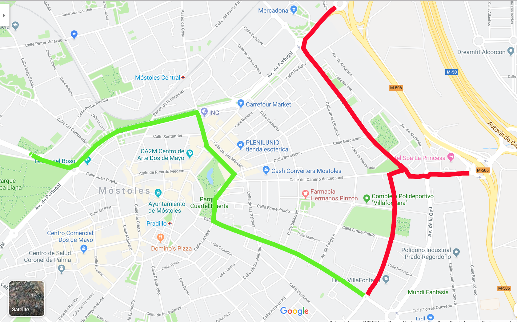 Cortes vuelta 2019 2