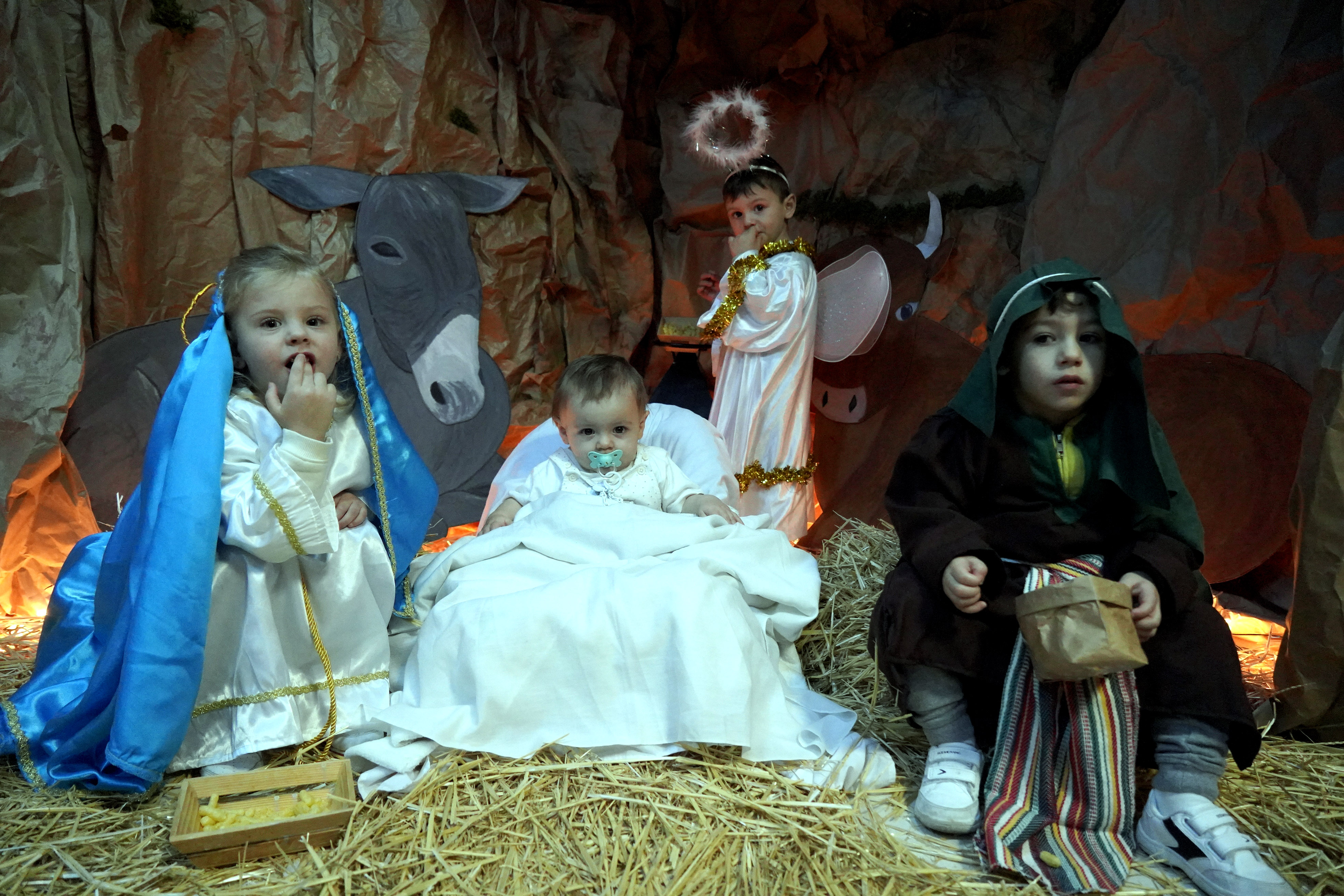 visita belén viviente Nuevo Bambi 1