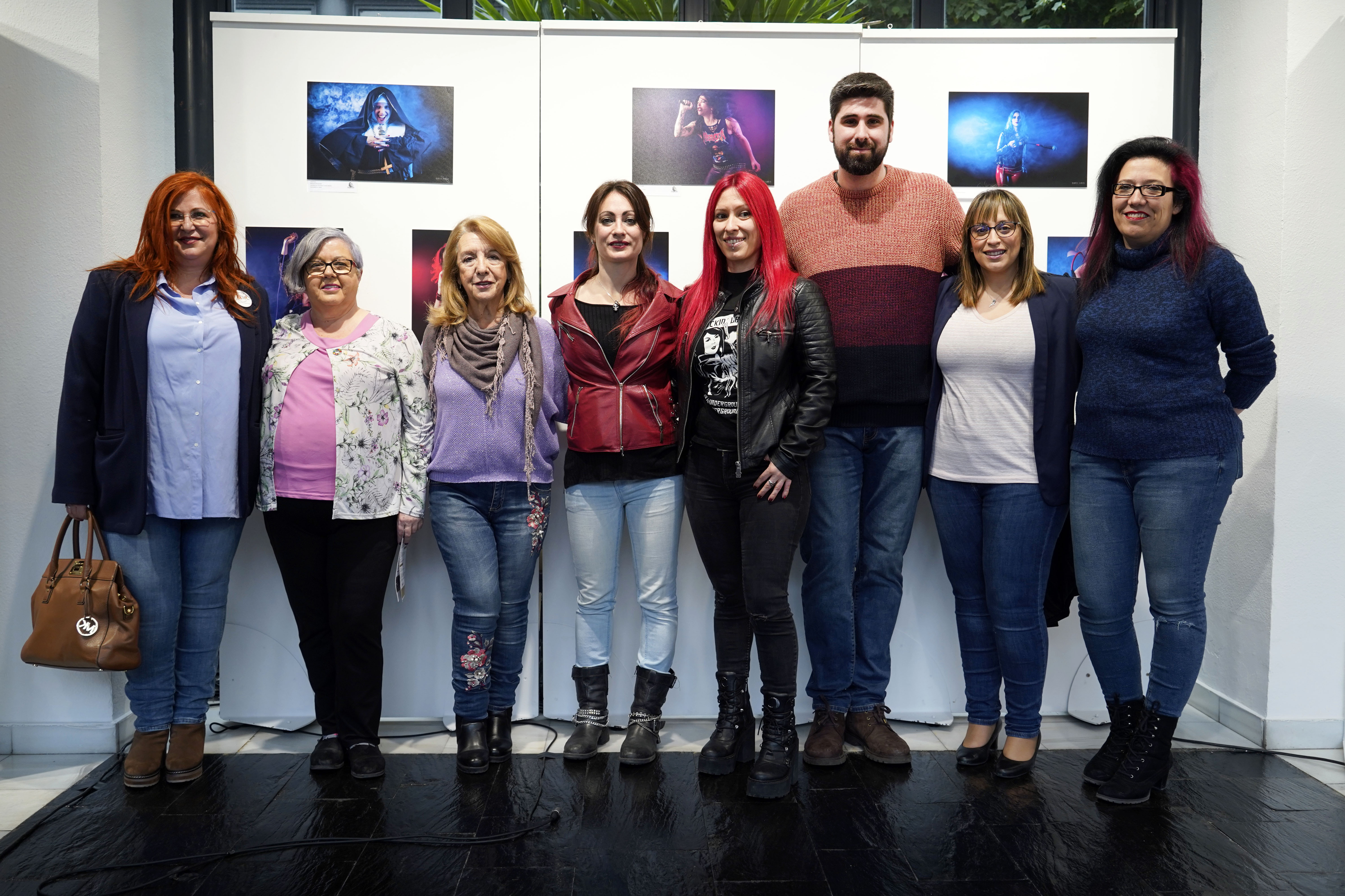 inaguración exposición mujeres en la música Rock y metal 1