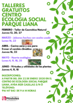 Talleres Centro Ecología Social Parque Liana 2020