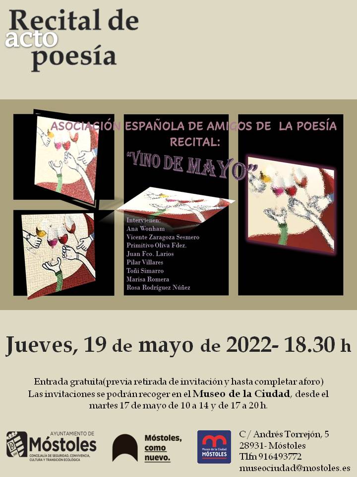 Cartel recital poesía ASEAPO