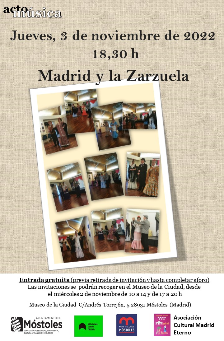 Cartel 3.11.22 Madrid y la Zarzuela