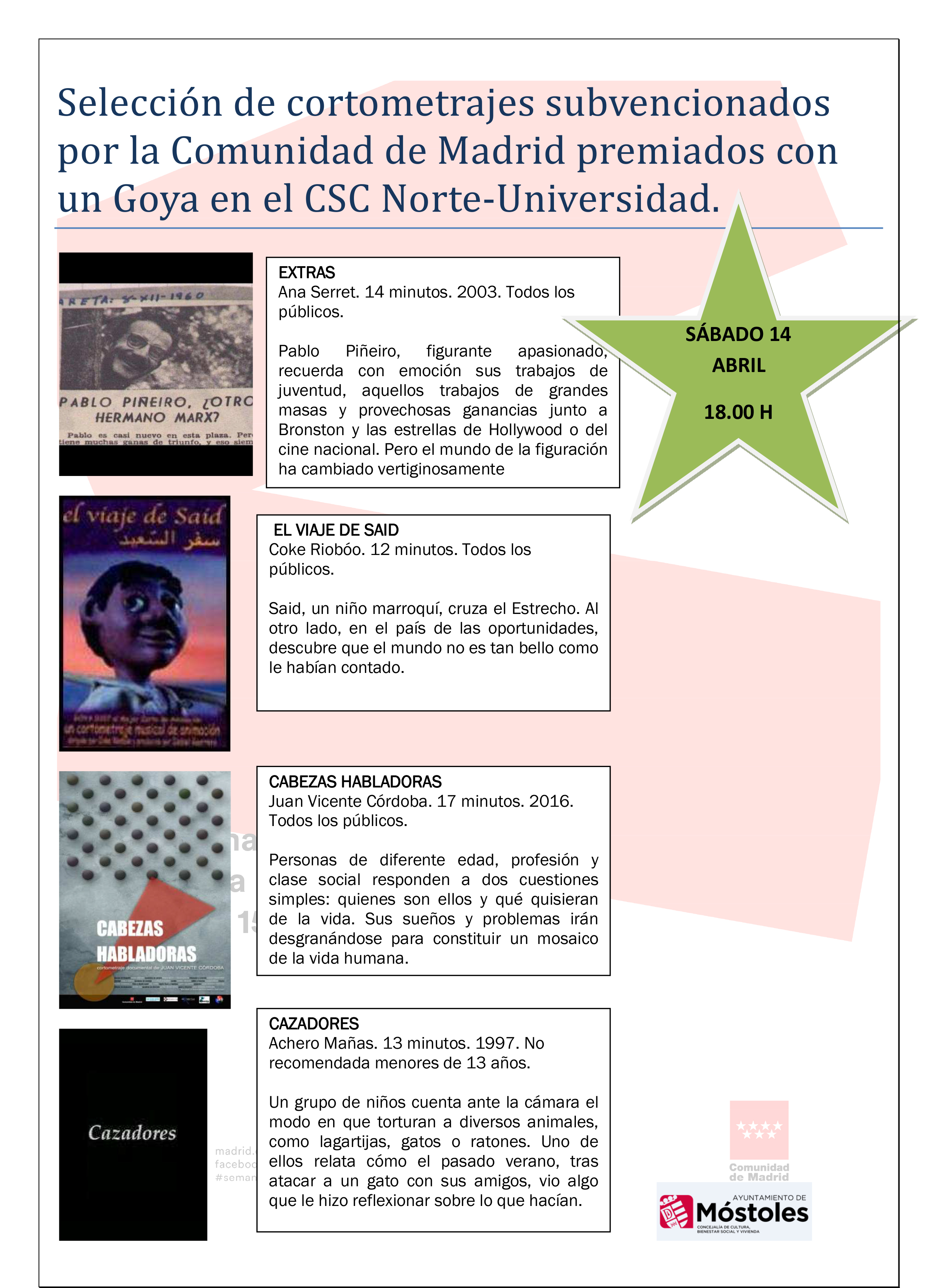 CARTEL CORTOS COMUNIDAD DE MADRID