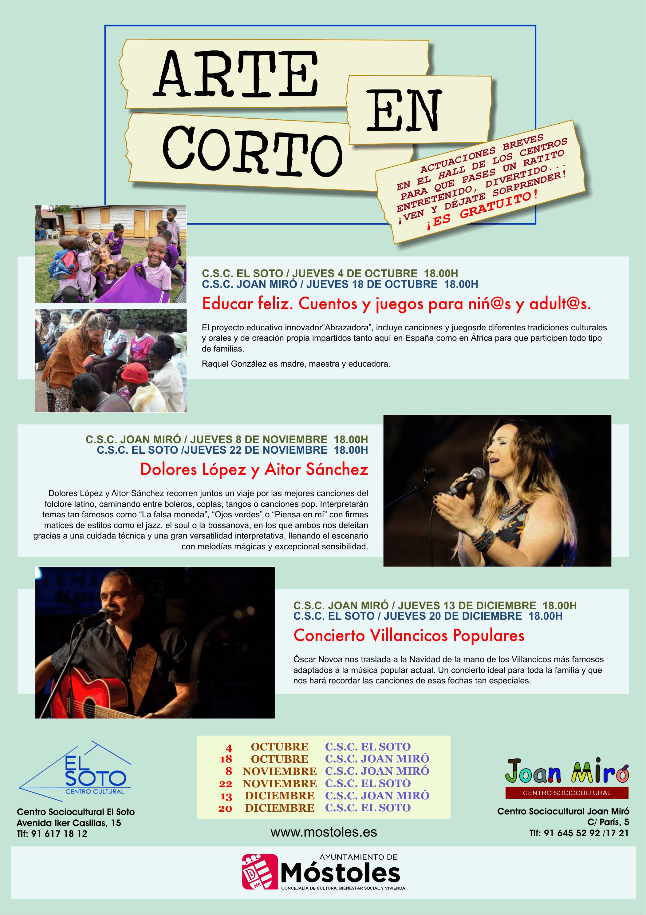Arte en Corto octubre-diciembre 2018