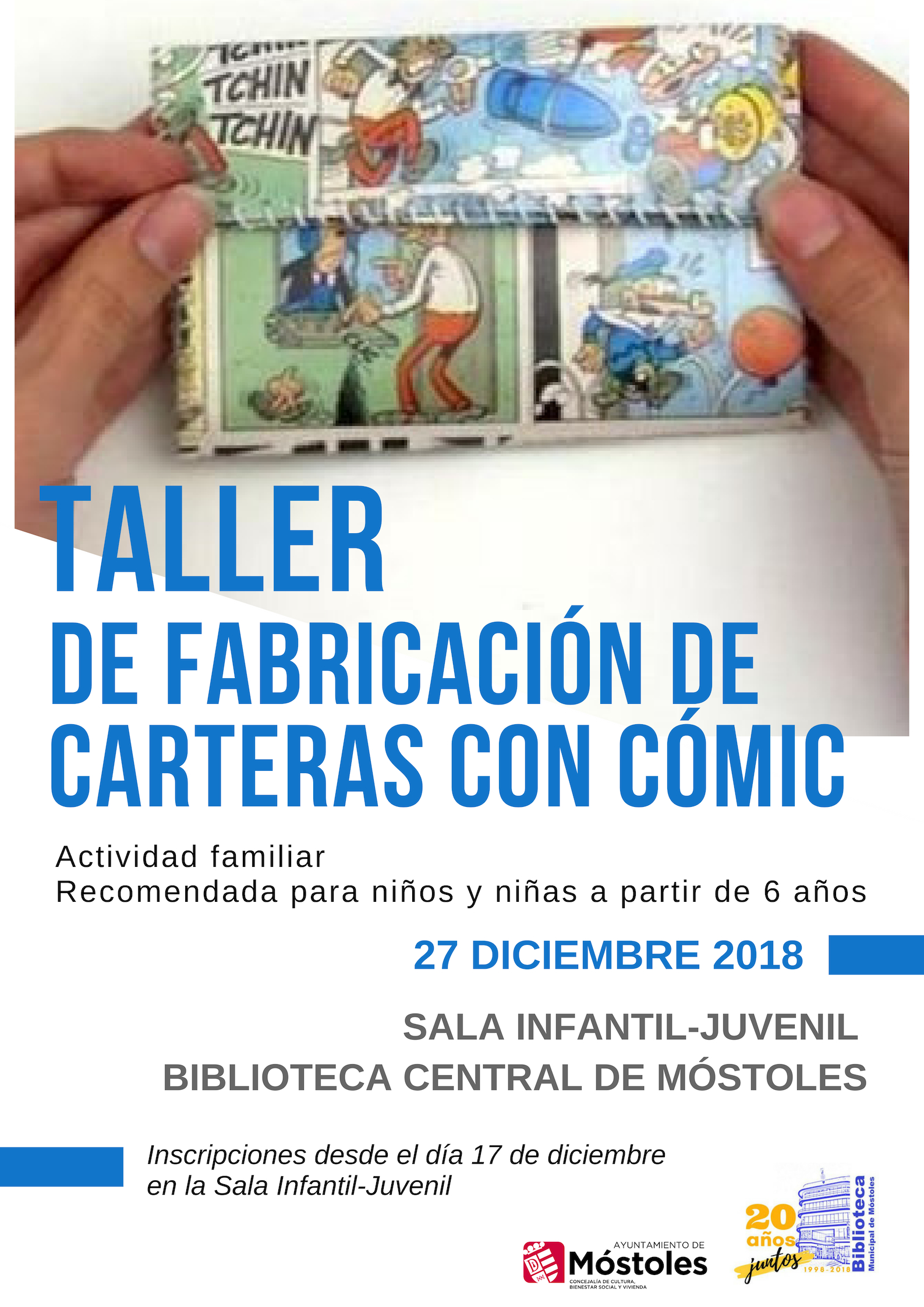 Taller carteras con comic