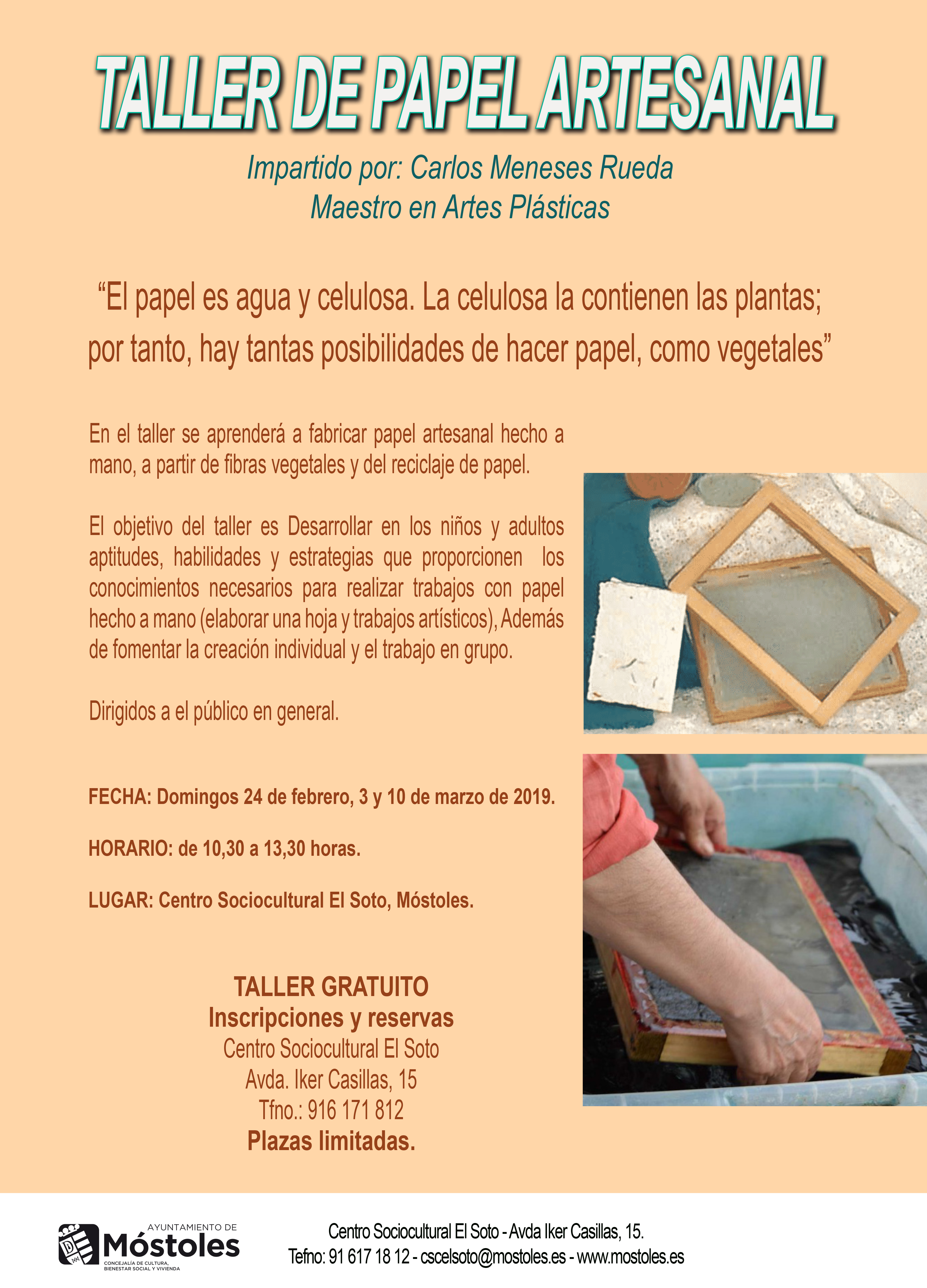 CARTEL_TALLER PAPEL HECHO A MANO