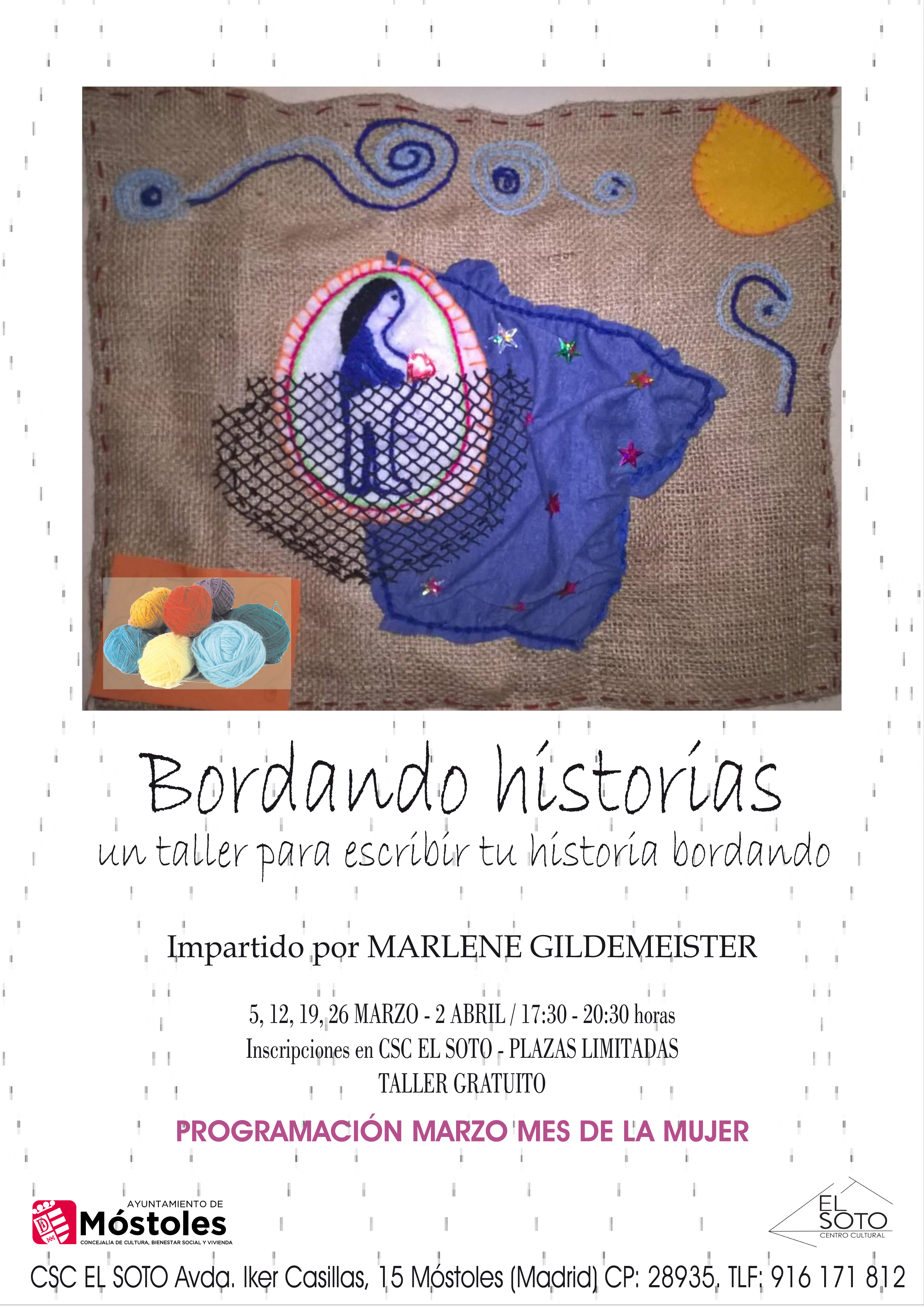 Cartel Bordando Historias