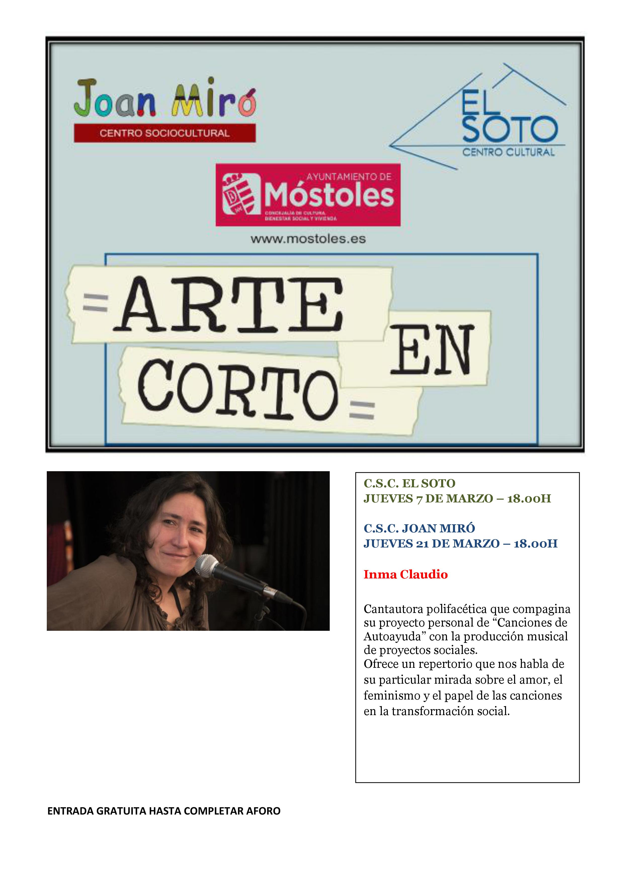 cartel arte en corto marzo 2019